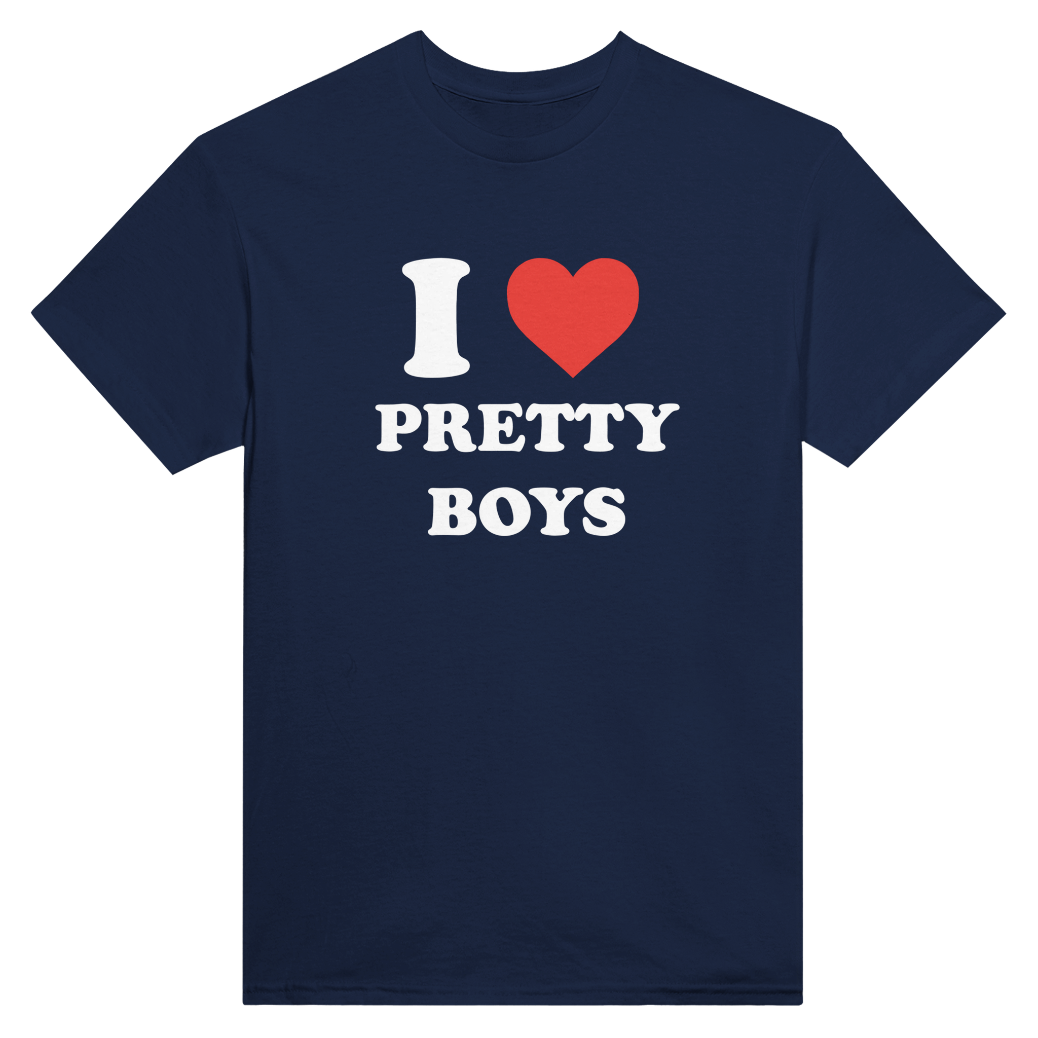 I love pretty boys – morsom t-skjorte fra Køddeklær