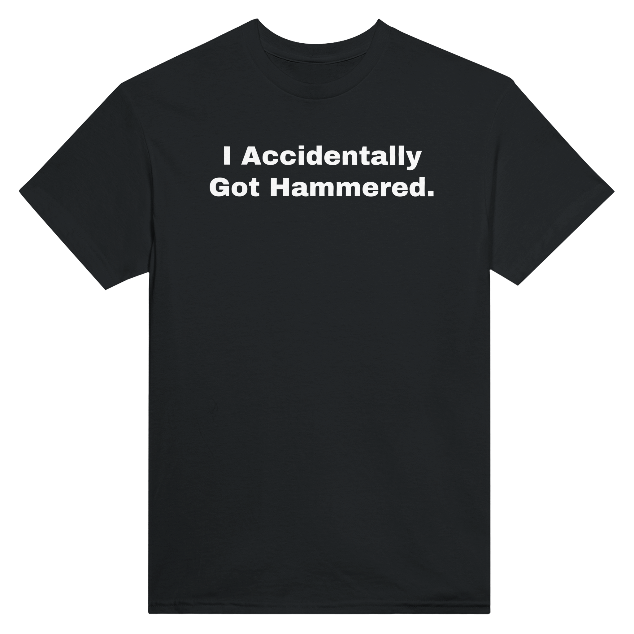 I accidentally got hammered. – morsom t-skjorte fra Køddeklær