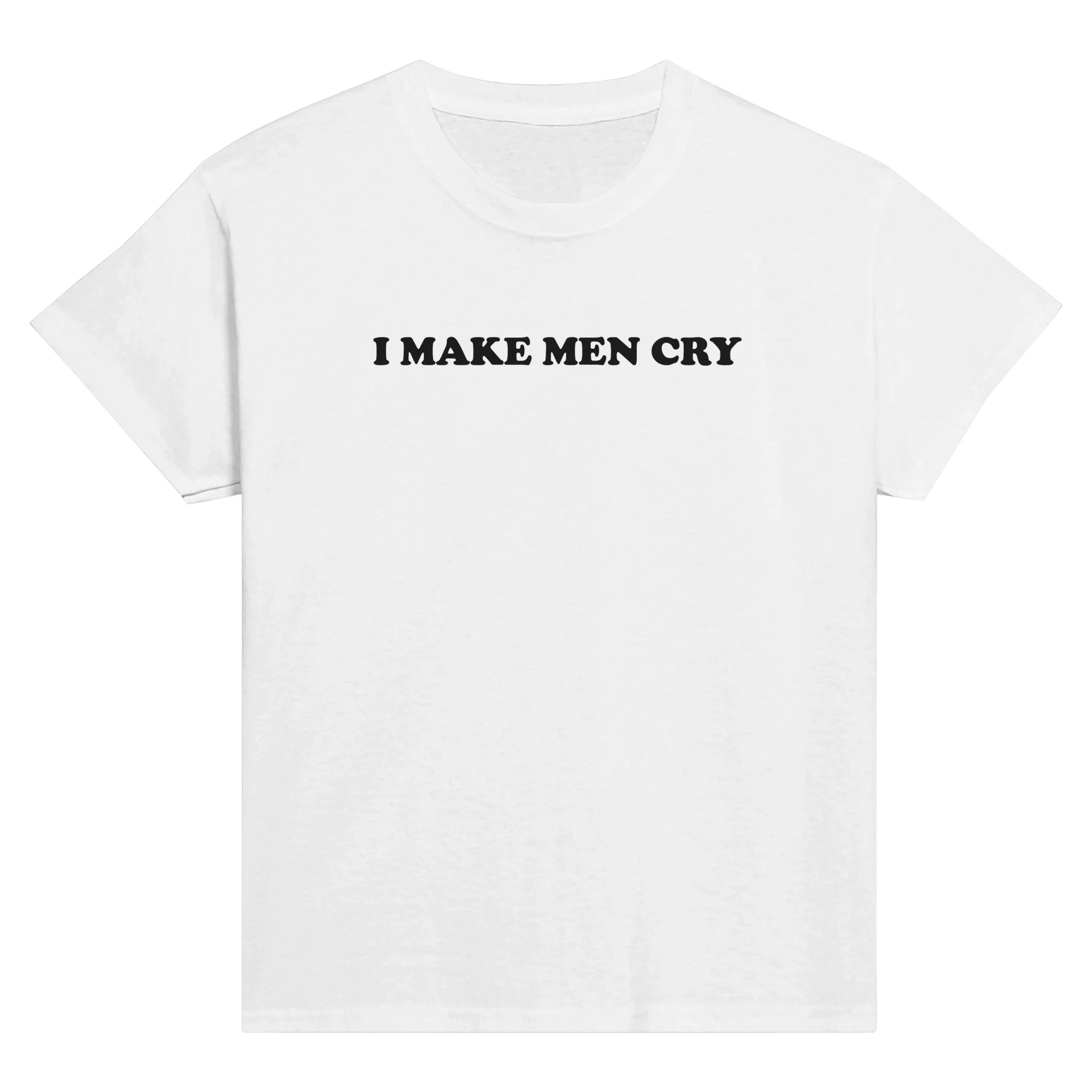 I make men cry – morsom baby tee fra Køddeklær
