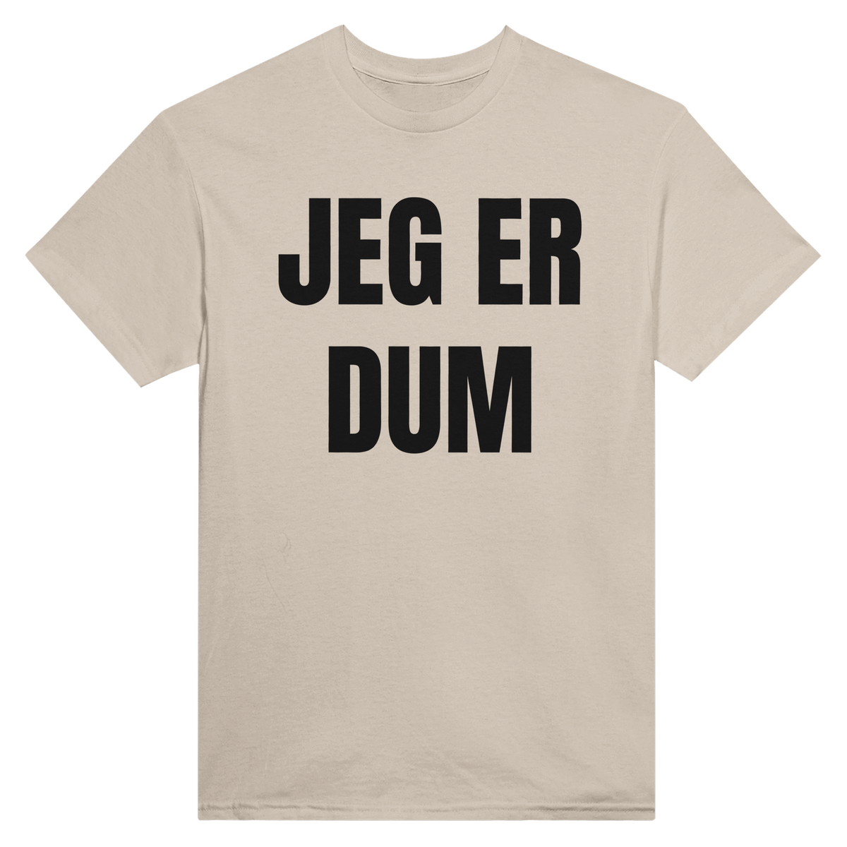 Jeg er dum – morsom t-skjorte med norsk humor fra Køddeklær