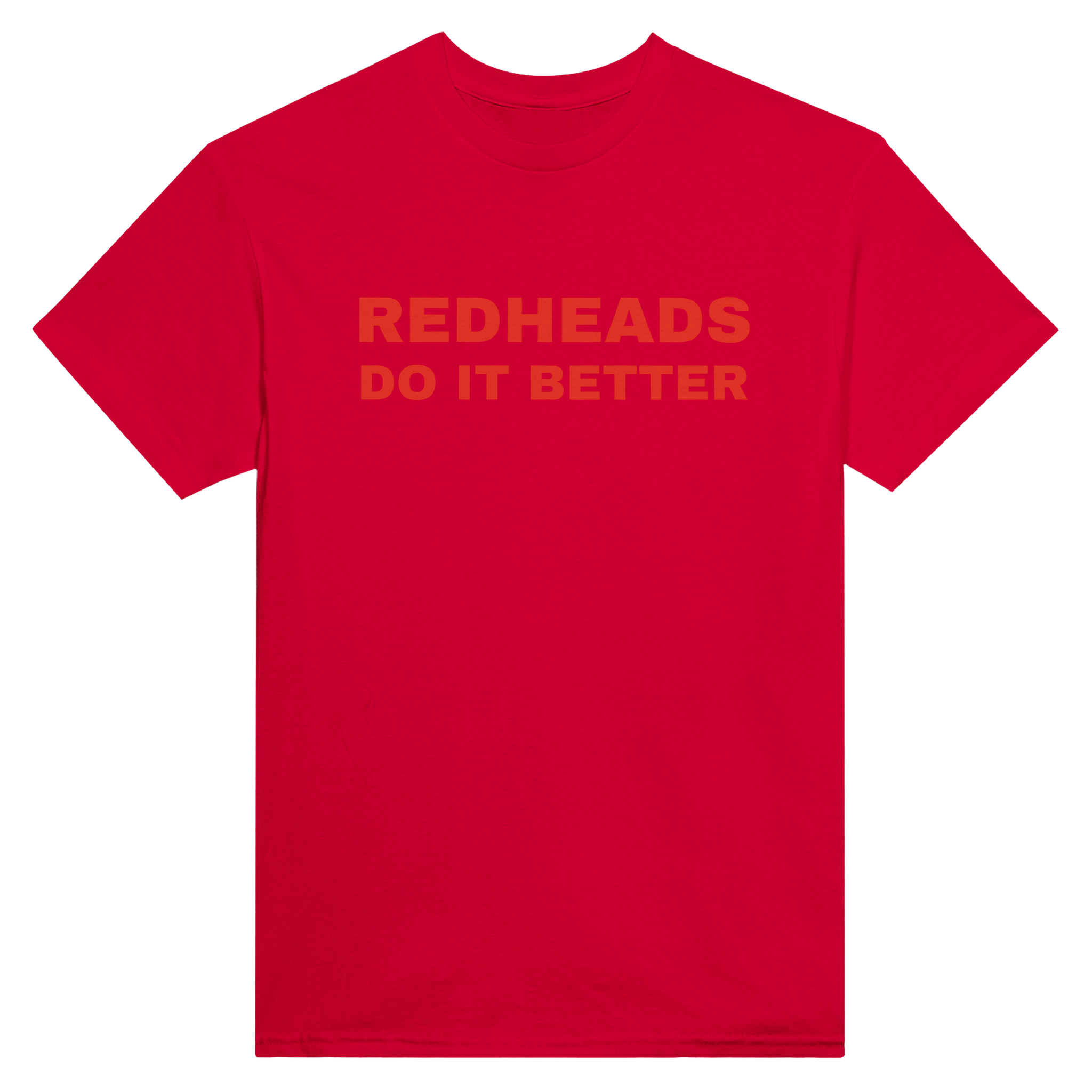 Redheads do it better – morsom t-skjorte fra Køddeklær