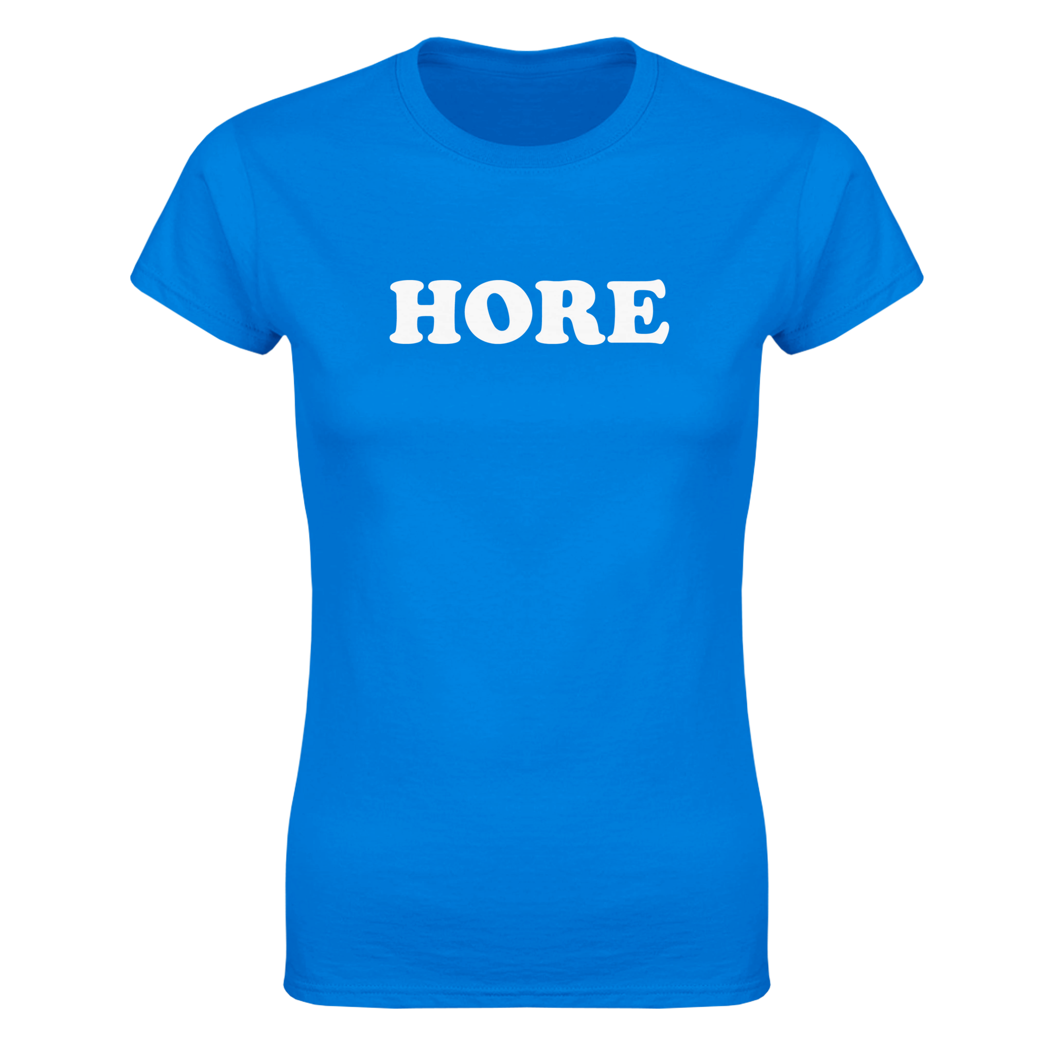 Hore – morsom dame-t-skjorte fra Køddeklær