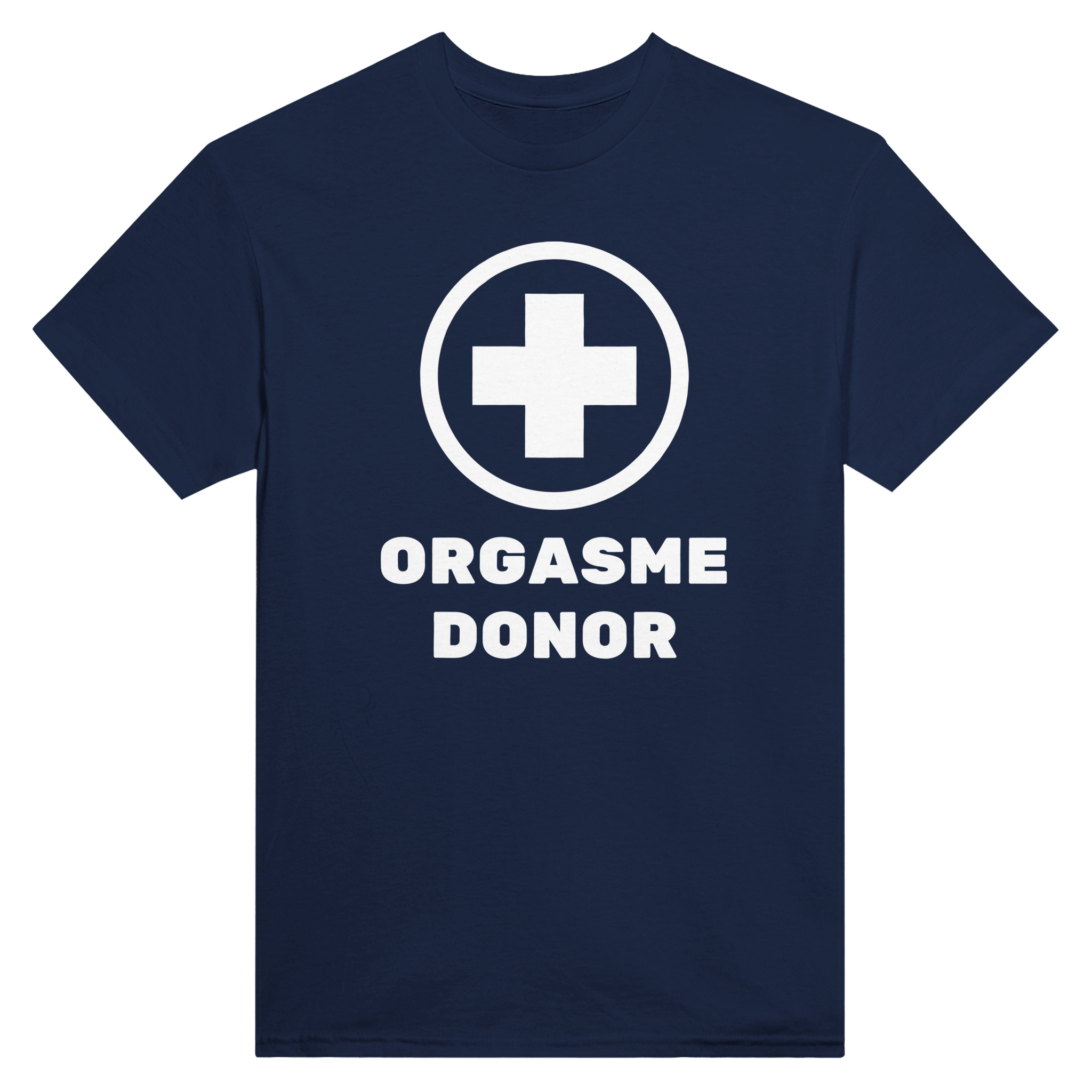 Orgasme donor – morsom t-skjorte fra Køddeklær