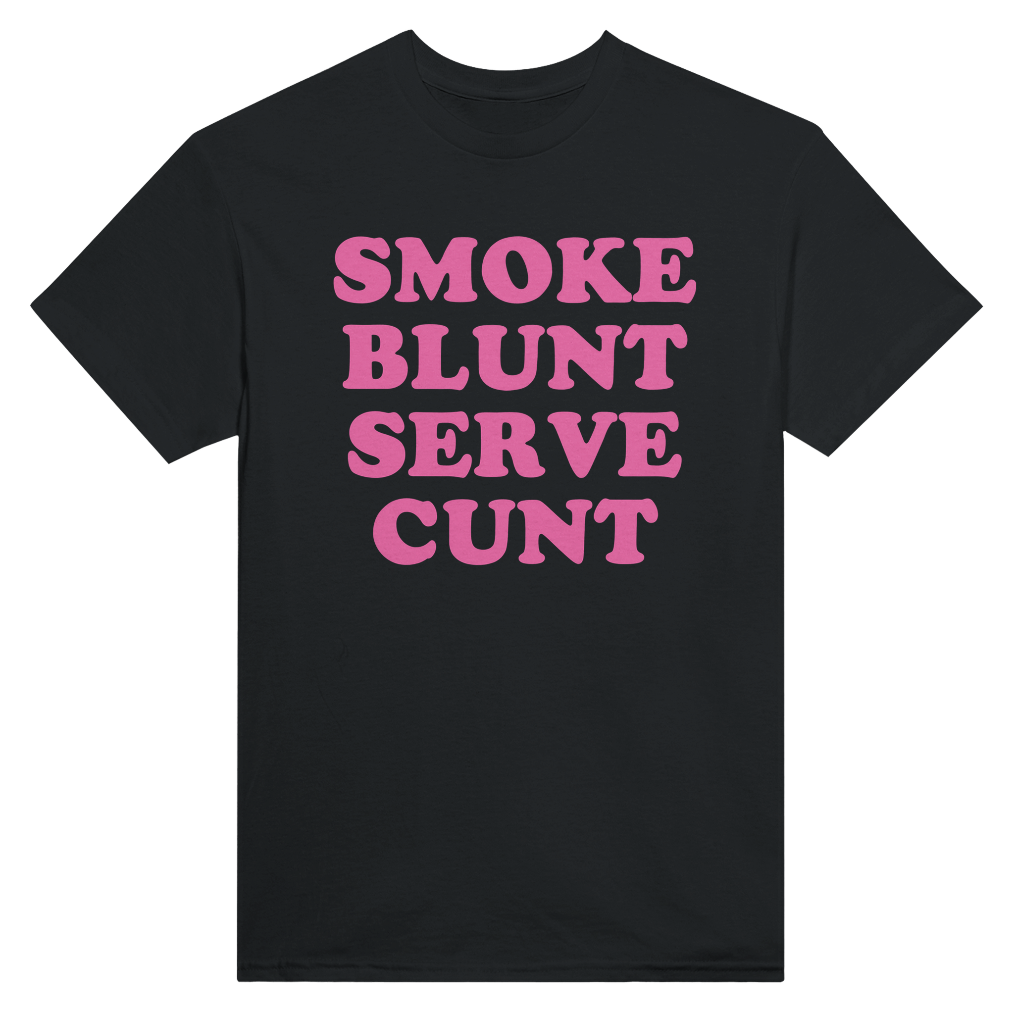 Smoke blunt serve cunt – morsom t-skjorte fra Køddeklær