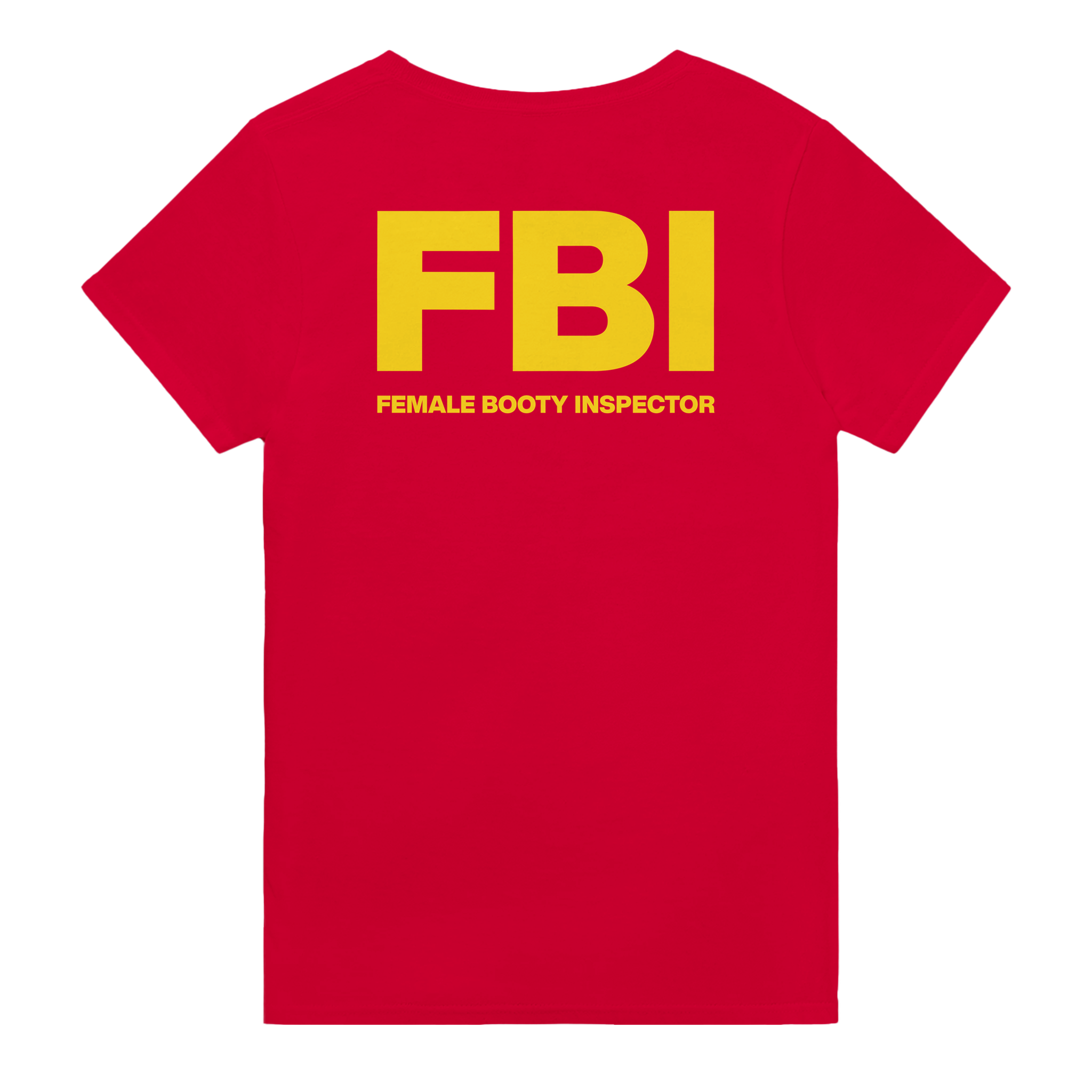 Fbi female booty inspector – morsom t-skjorte med backprint fra Køddeklær