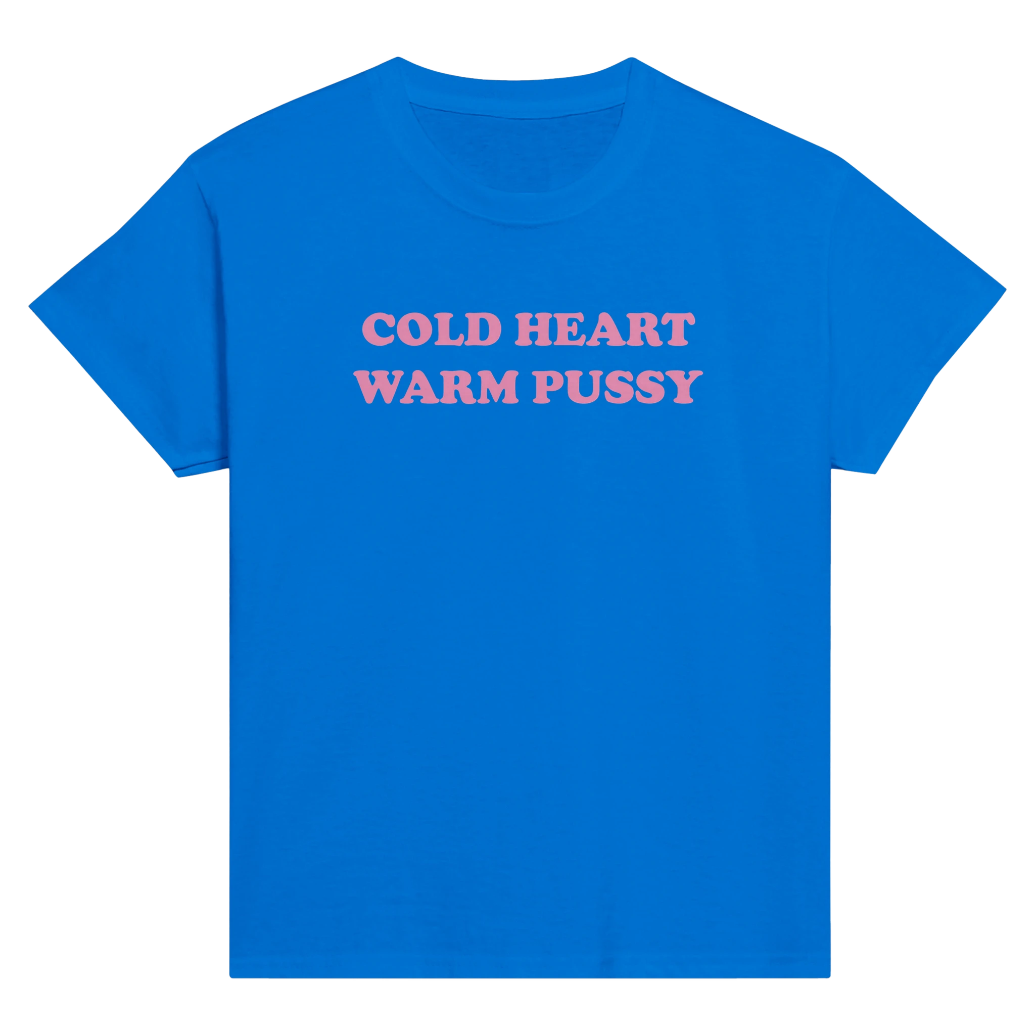 Cold heart warm pussy – morsom baby tee fra Køddeklær