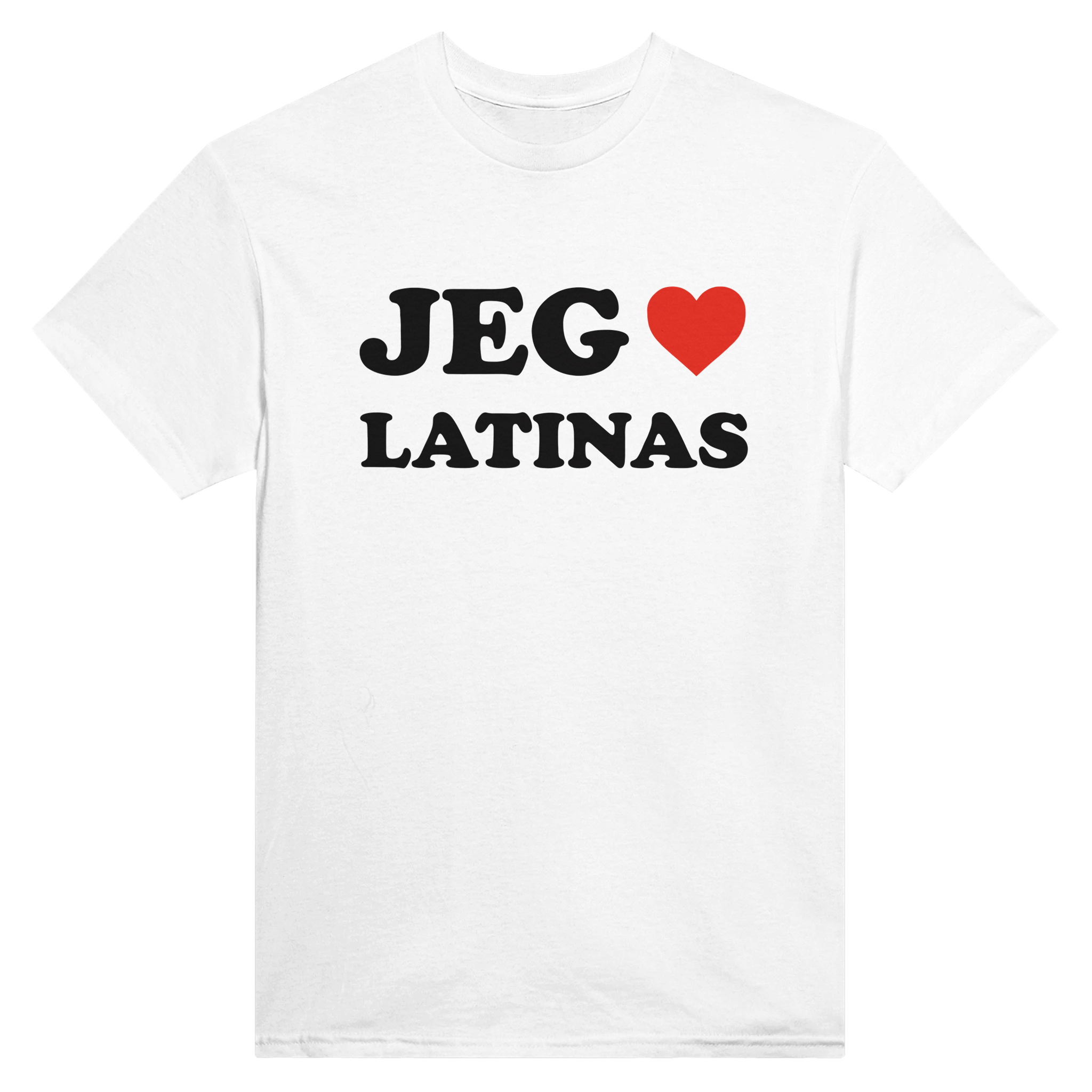 Jeg hjerte latinas – morsom t-skjorte fra Køddeklær