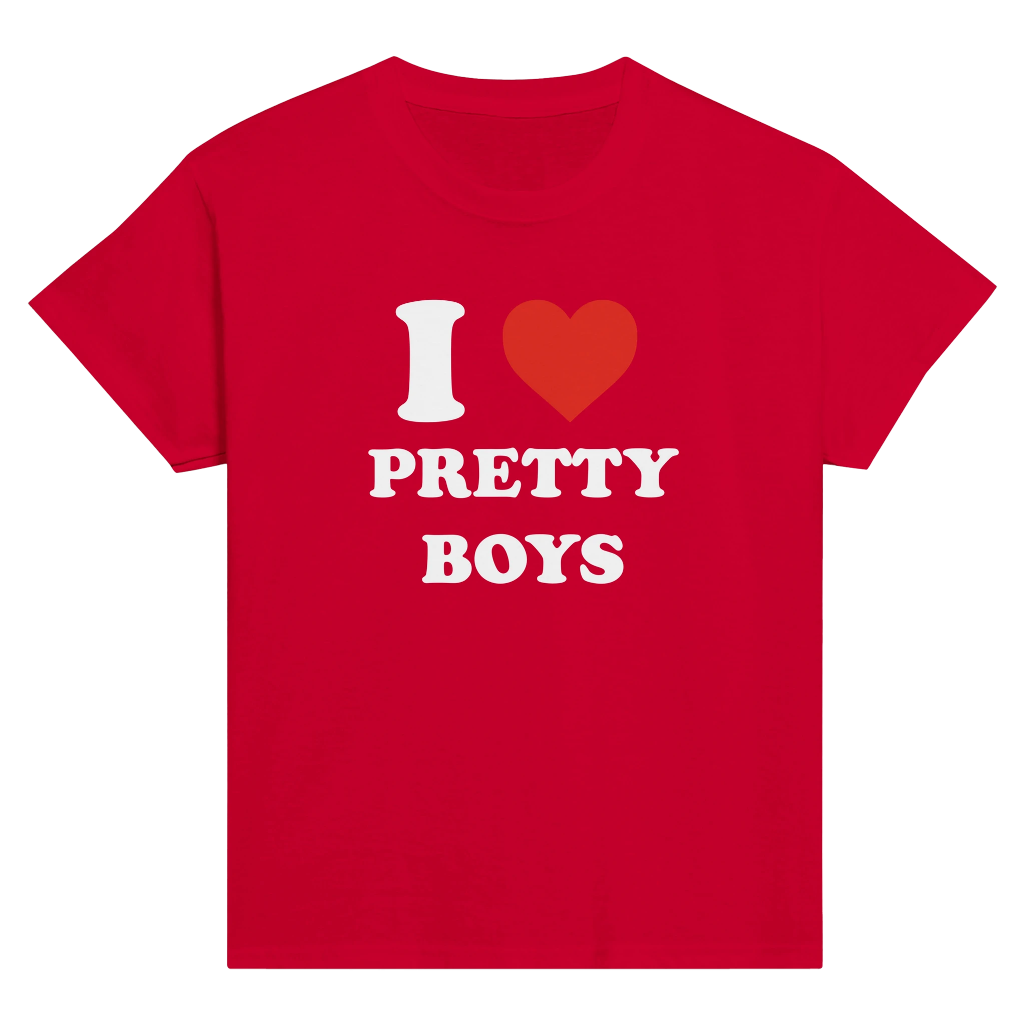 I love pretty boys – morsom baby tee fra Køddeklær