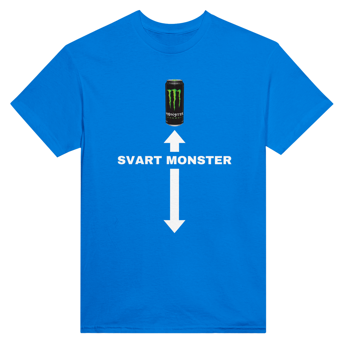 Svart monster – morsom t-skjorte med norsk humor fra Køddeklær
