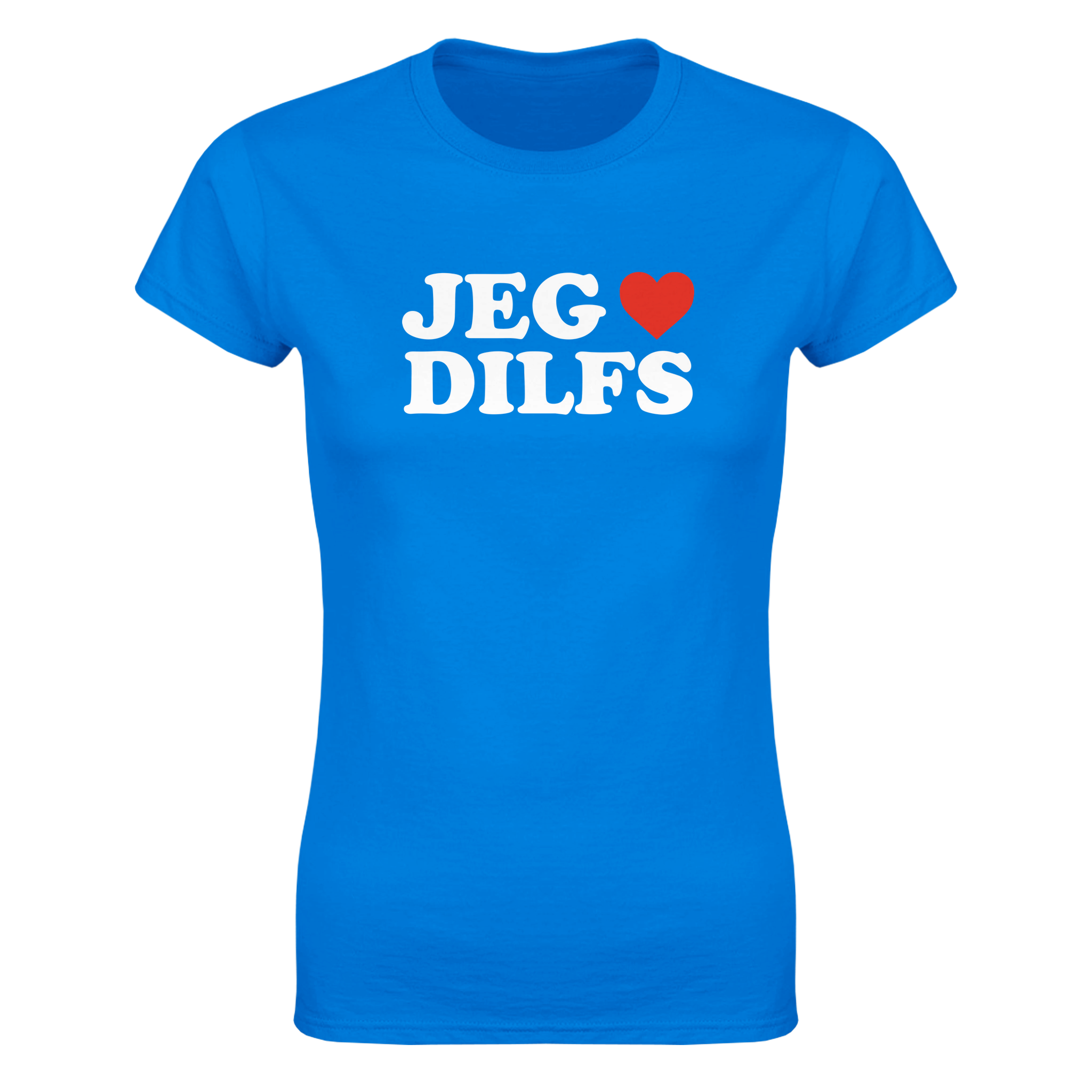 Jeg hjerte dilfs – morsom dame-t-skjorte fra Køddeklær