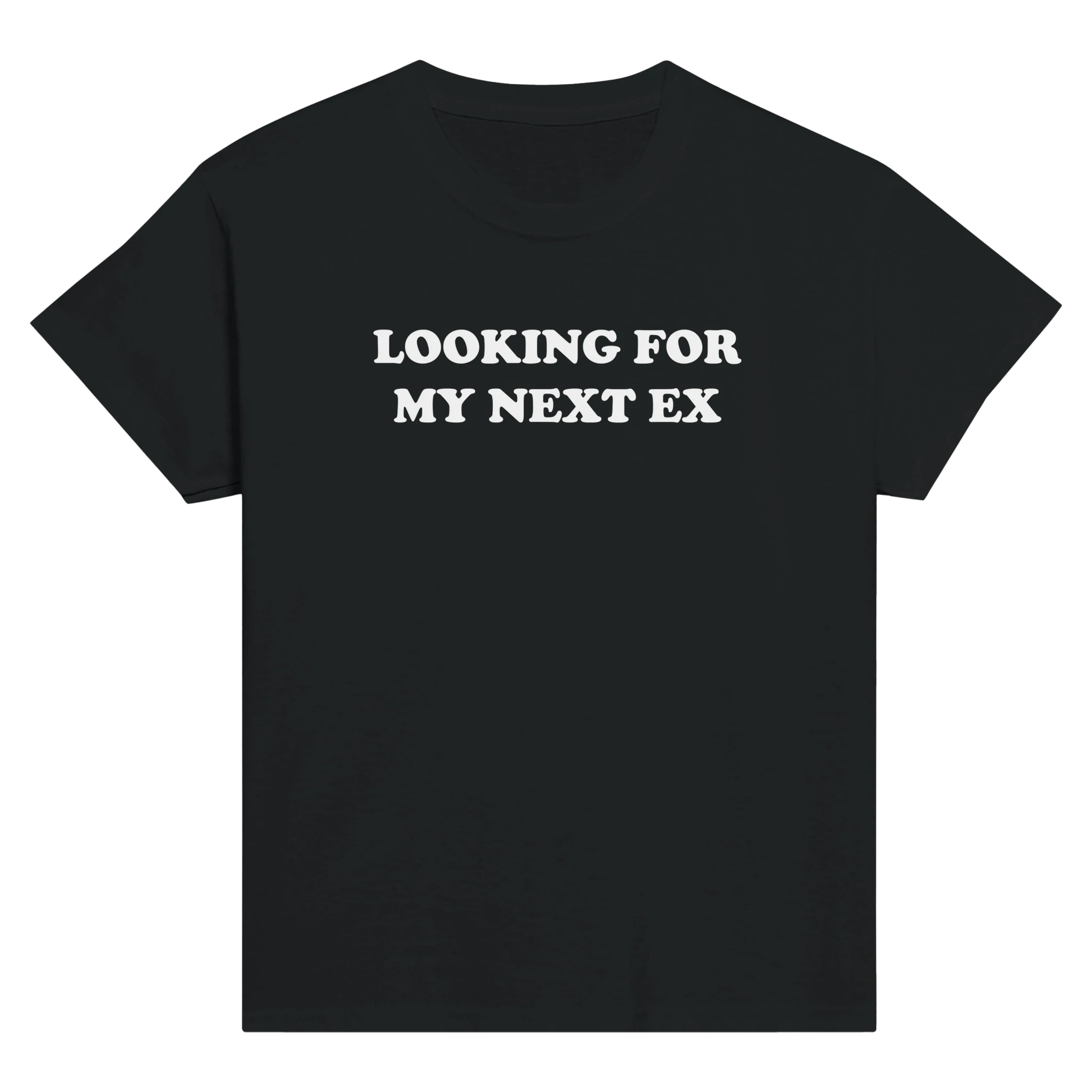 Looking for my next ex – morsom baby tee fra Køddeklær
