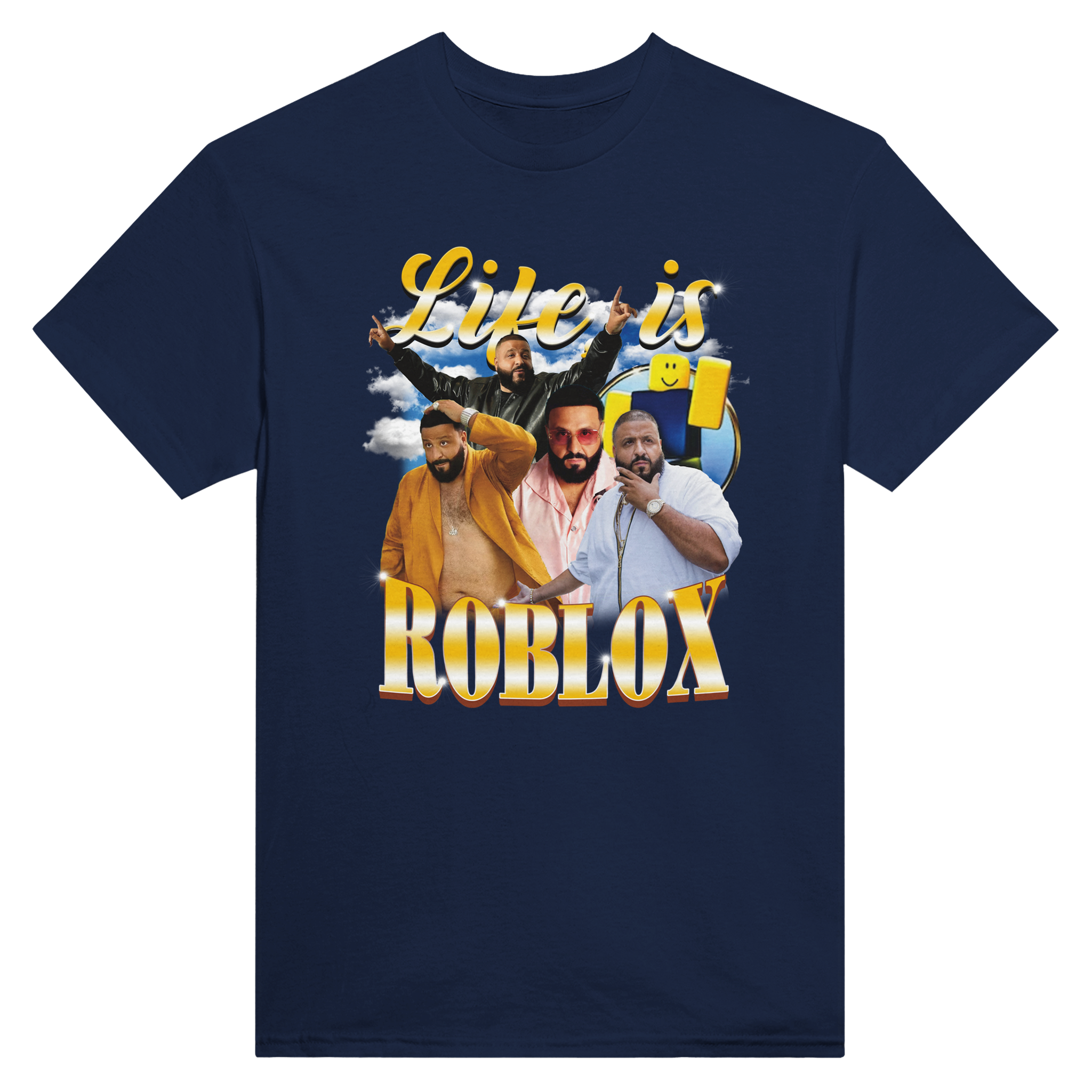 Life is roblox dj khaled – morsom t-skjorte fra Køddeklær