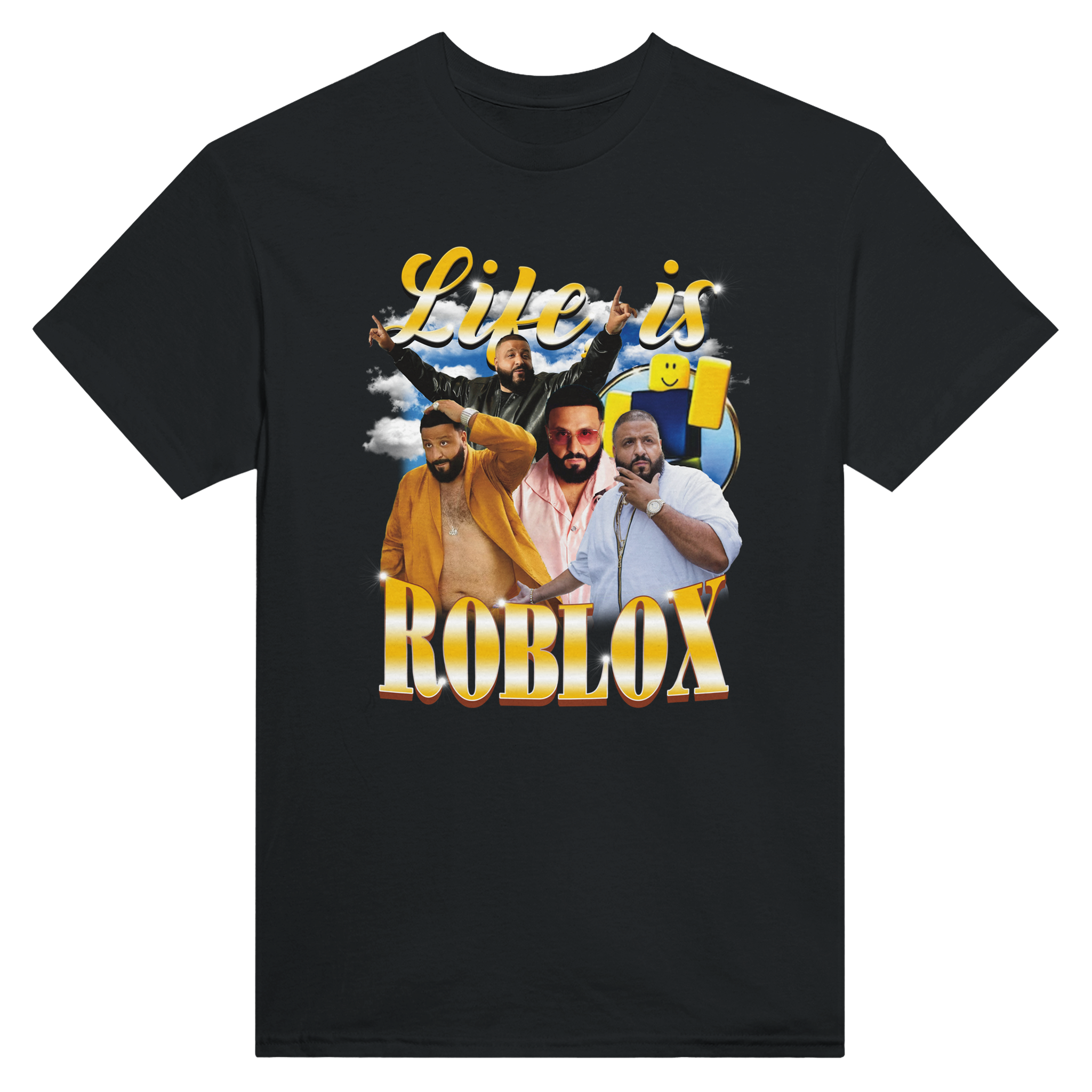 Life is roblox dj khaled – morsom t-skjorte fra Køddeklær