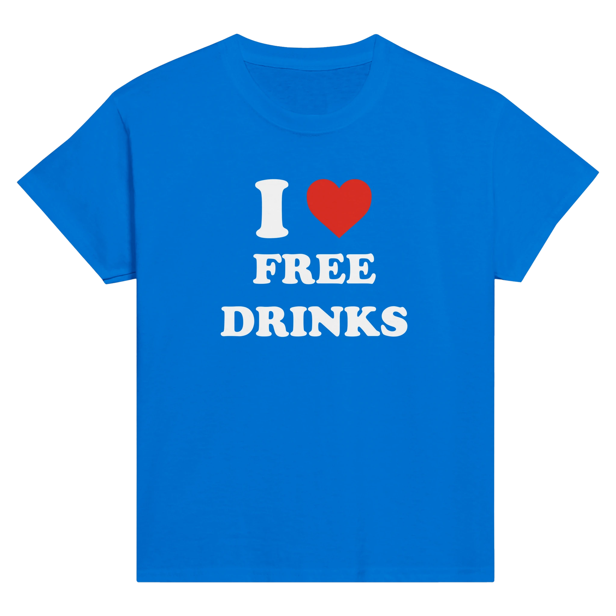 I love free drinks – morsom baby tee fra Køddeklær