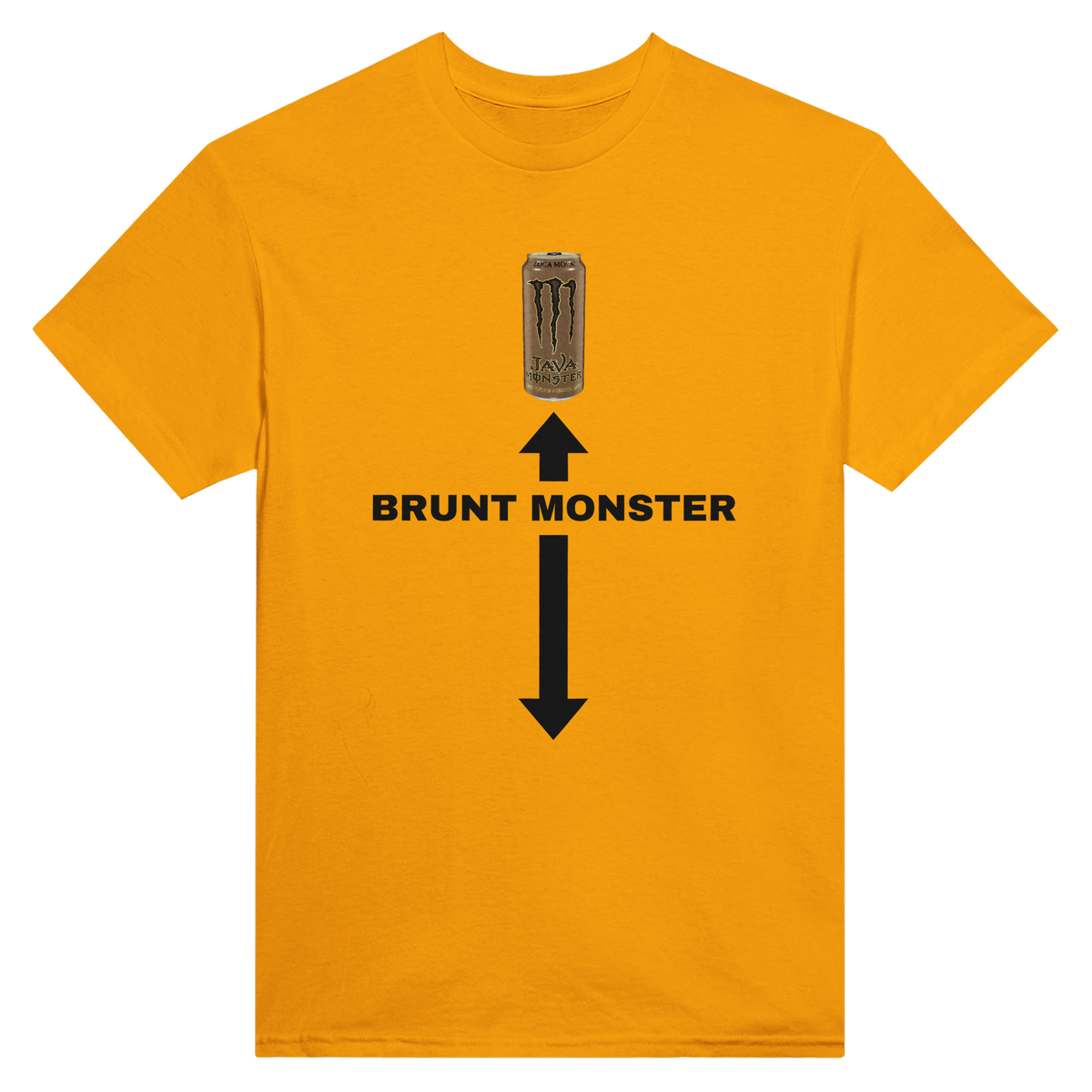 Brunt monster – morsom t-skjorte med norsk humor fra Køddeklær