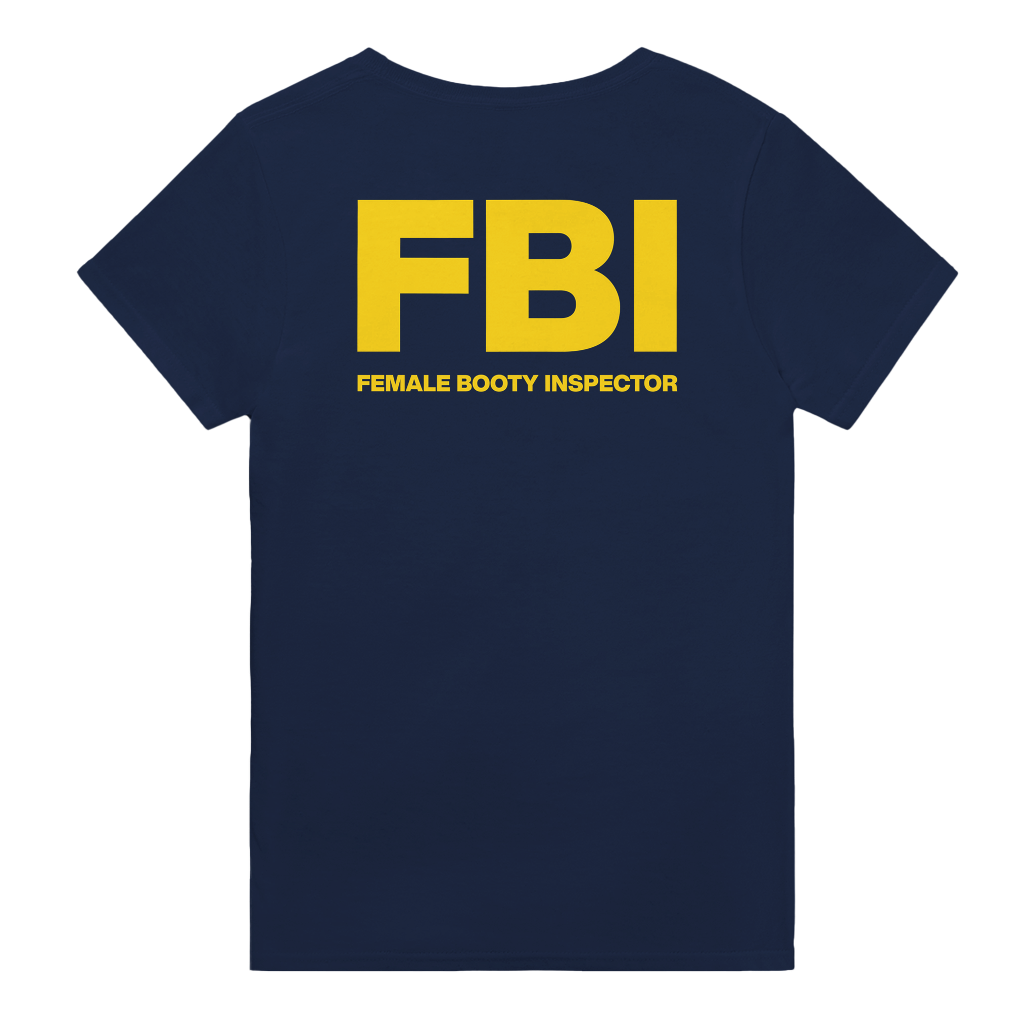 Fbi female booty inspector – morsom t-skjorte med backprint fra Køddeklær