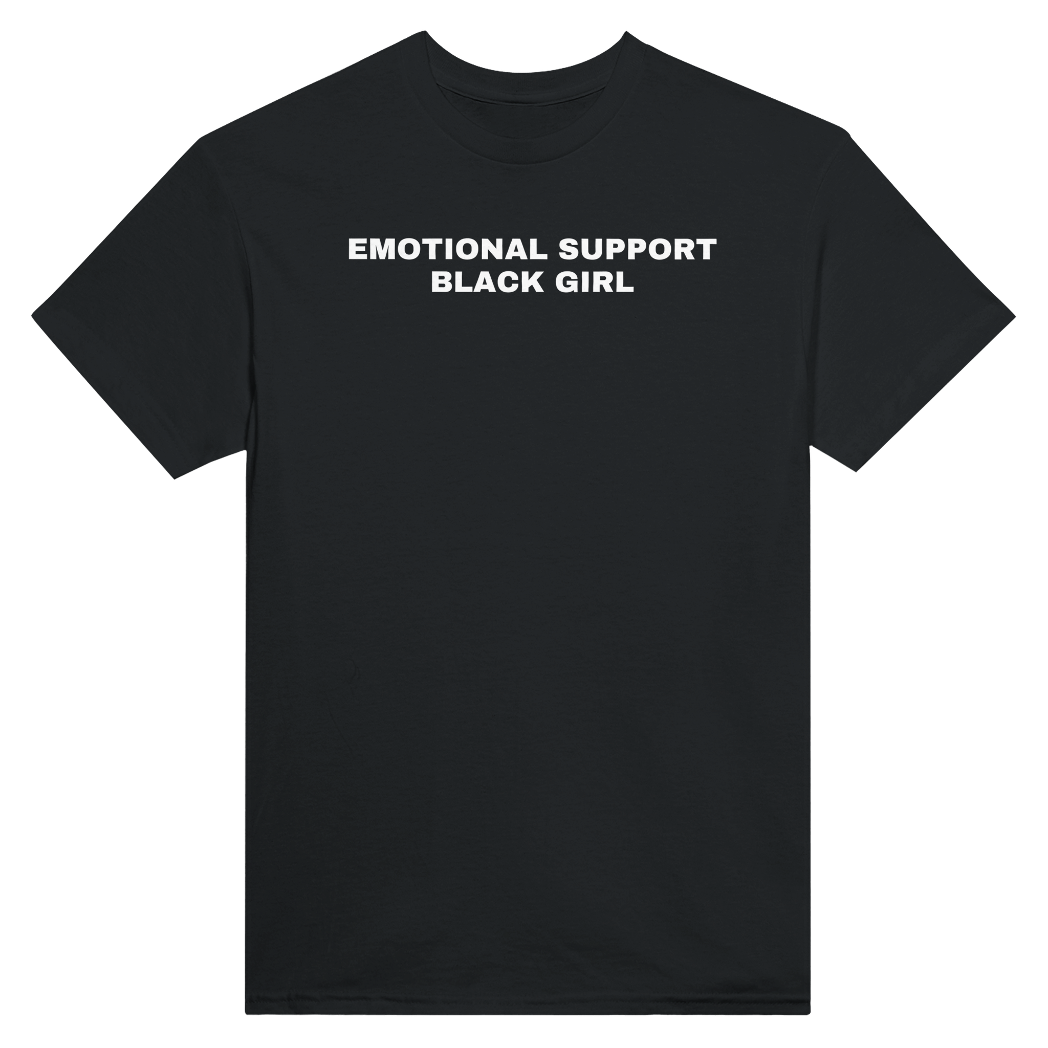 Emotional support black girl – morsom t-skjorte fra Køddeklær