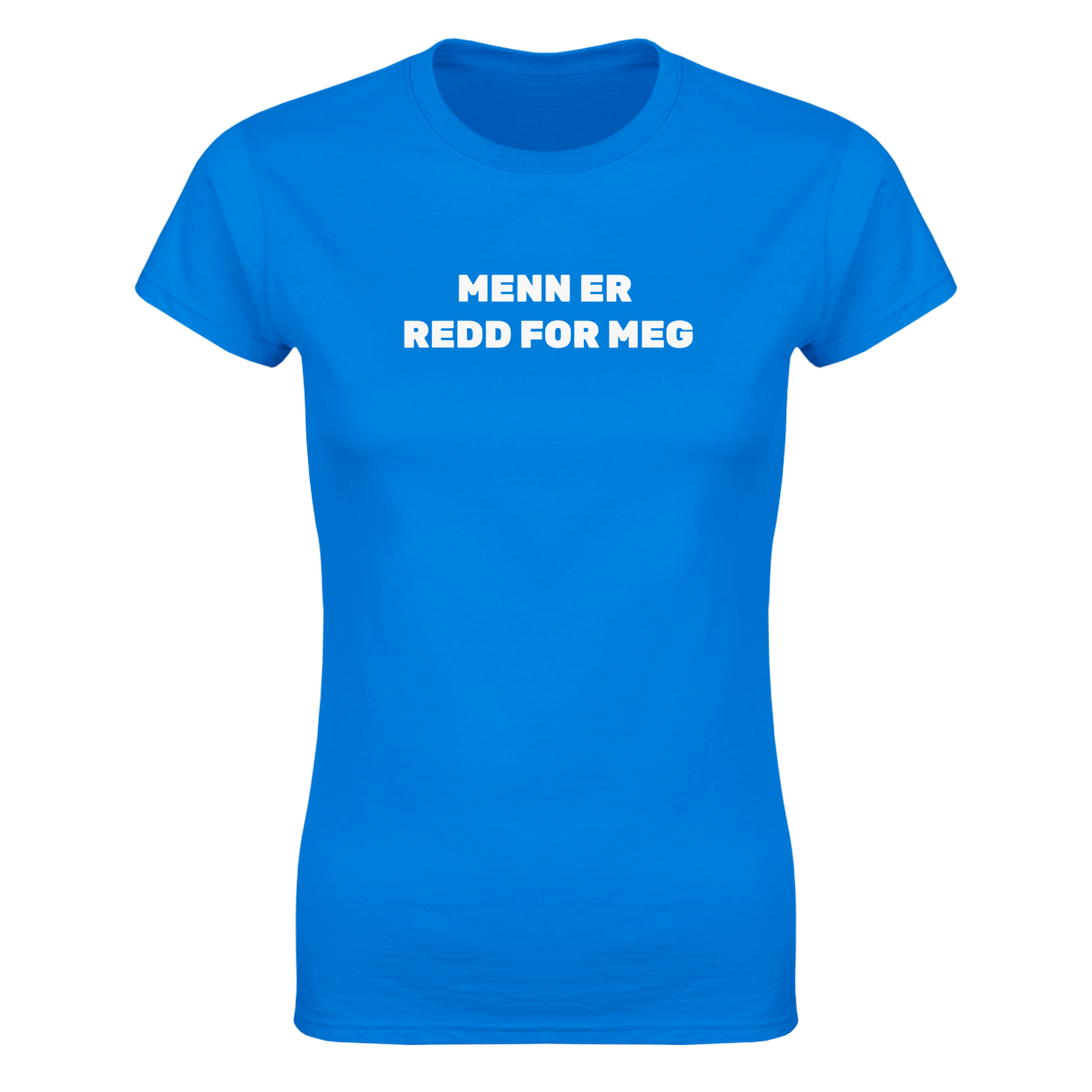 Menn er redd for meg – morsom dame-t-skjorte fra Køddeklær