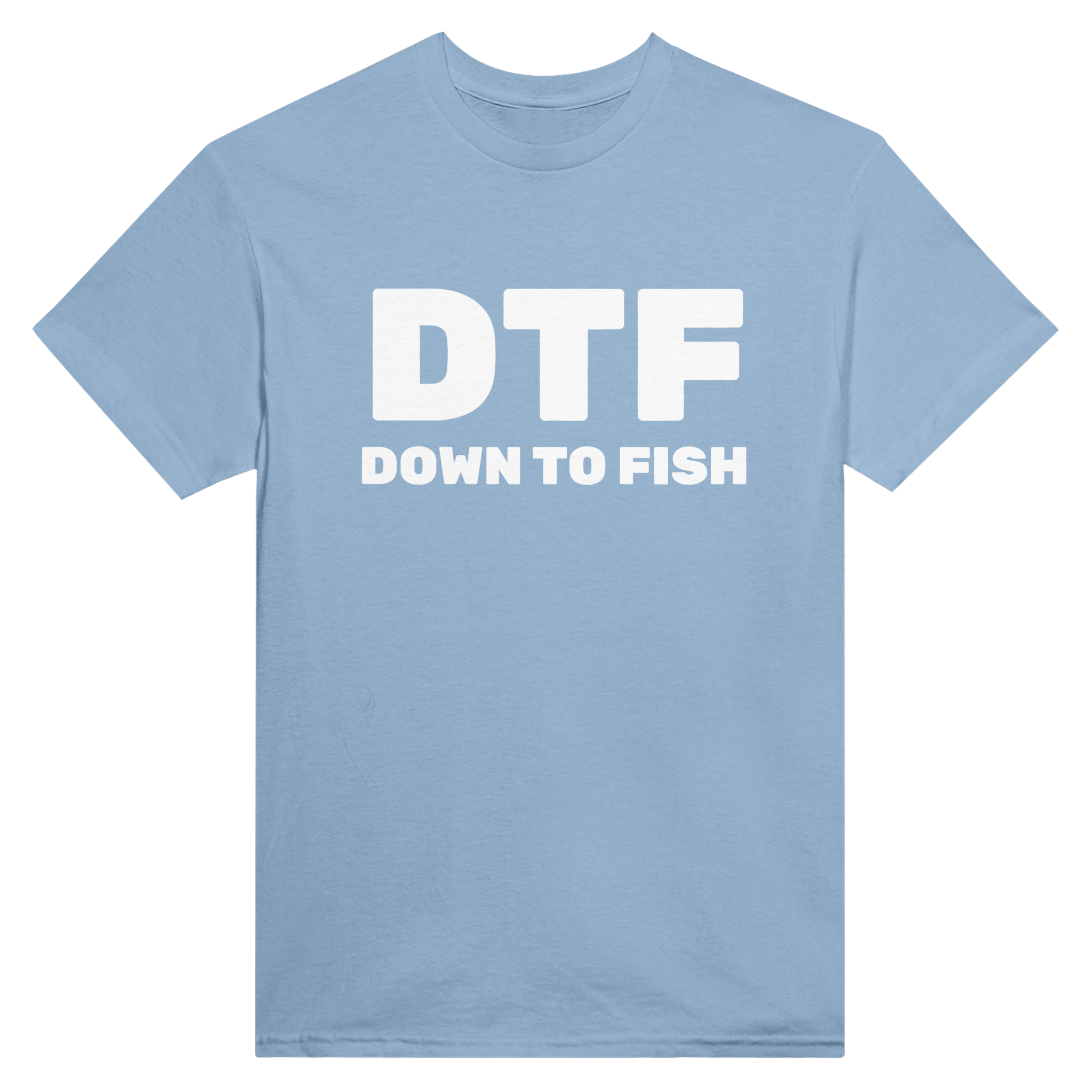 Dtf down to fish – morsom t-skjorte fra Køddeklær