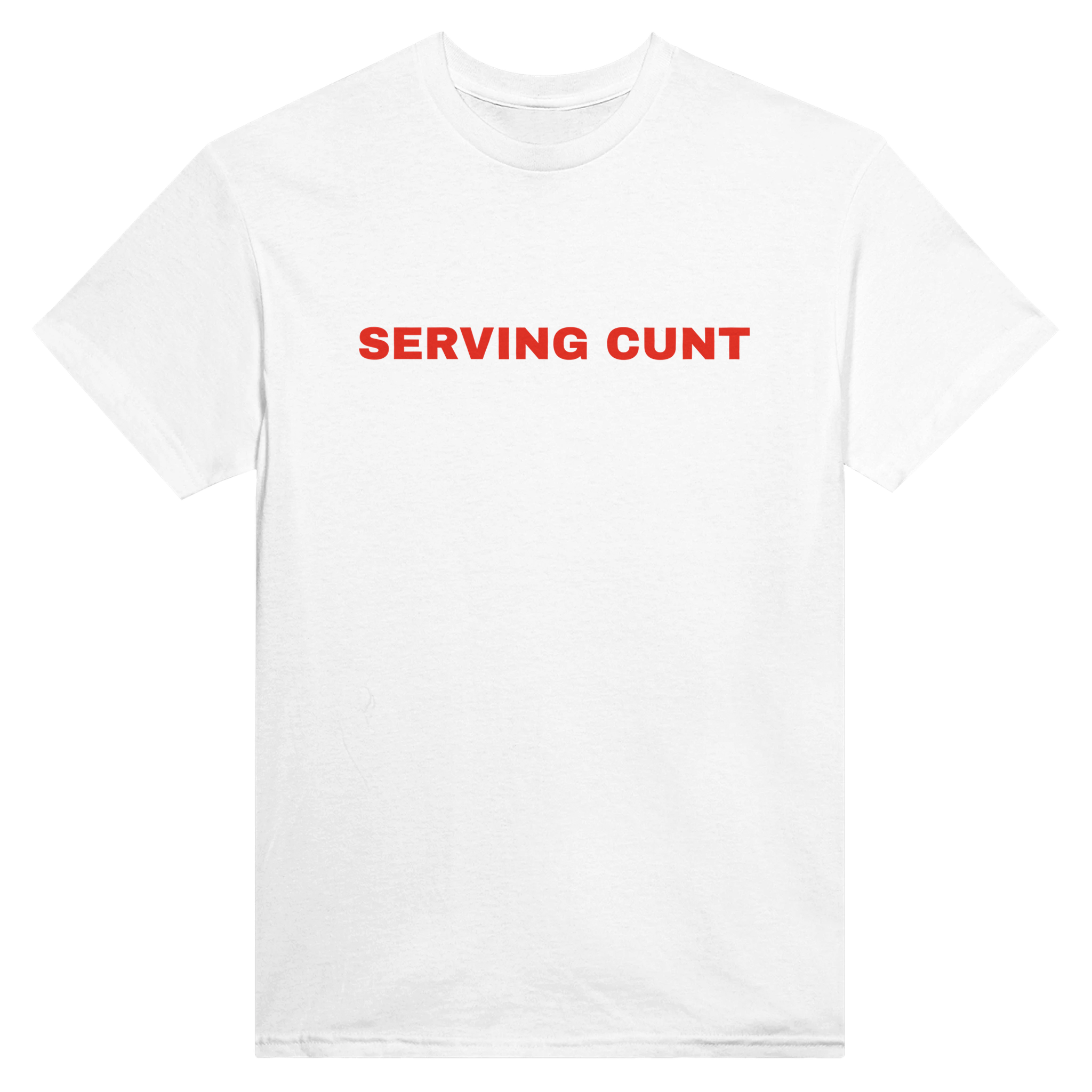 Serving cunt – morsom t-skjorte fra Køddeklær