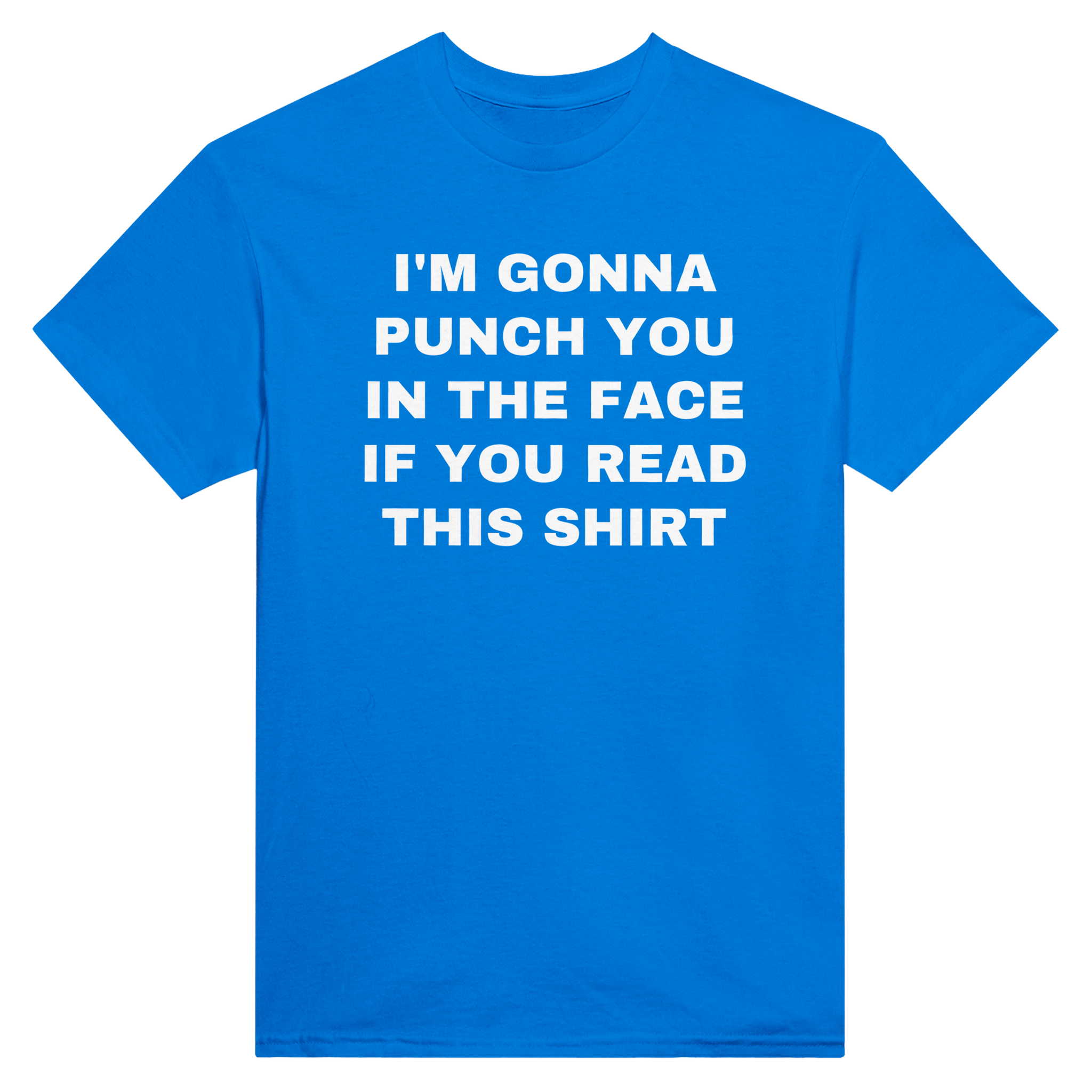 I'm gonna punch you in the face if you read this shirt – morsom t-skjorte fra Køddeklær