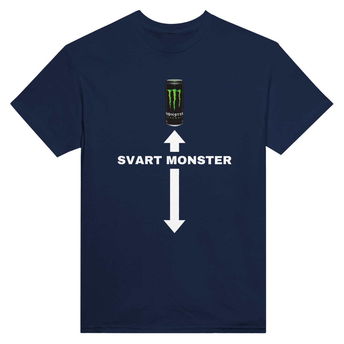 Svart monster – morsom t-skjorte med norsk humor fra Køddeklær