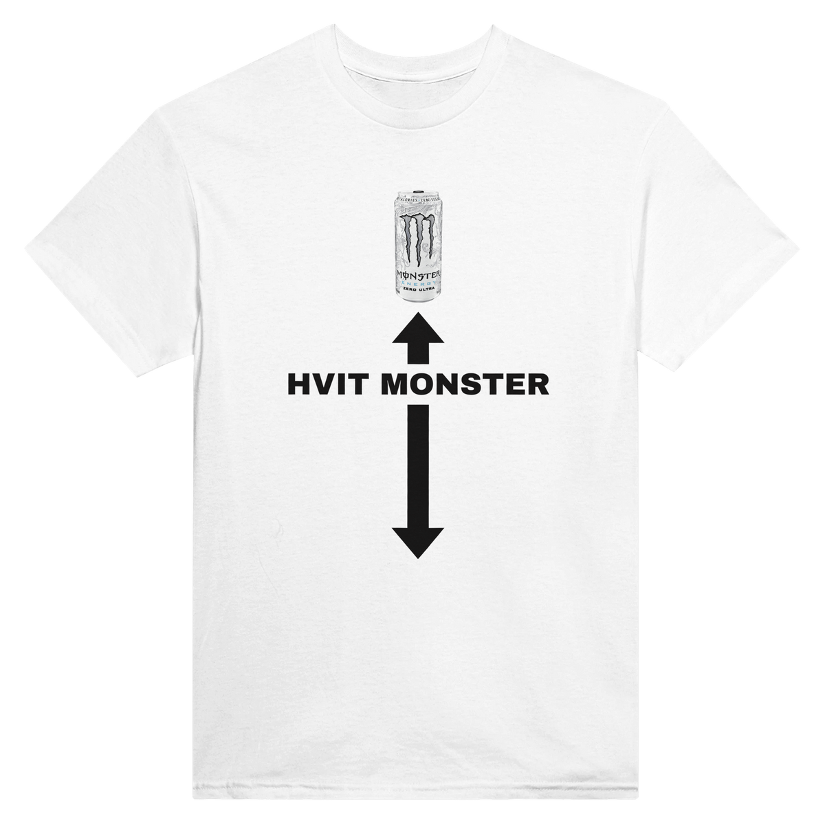 Hvit monster - t-skjorte