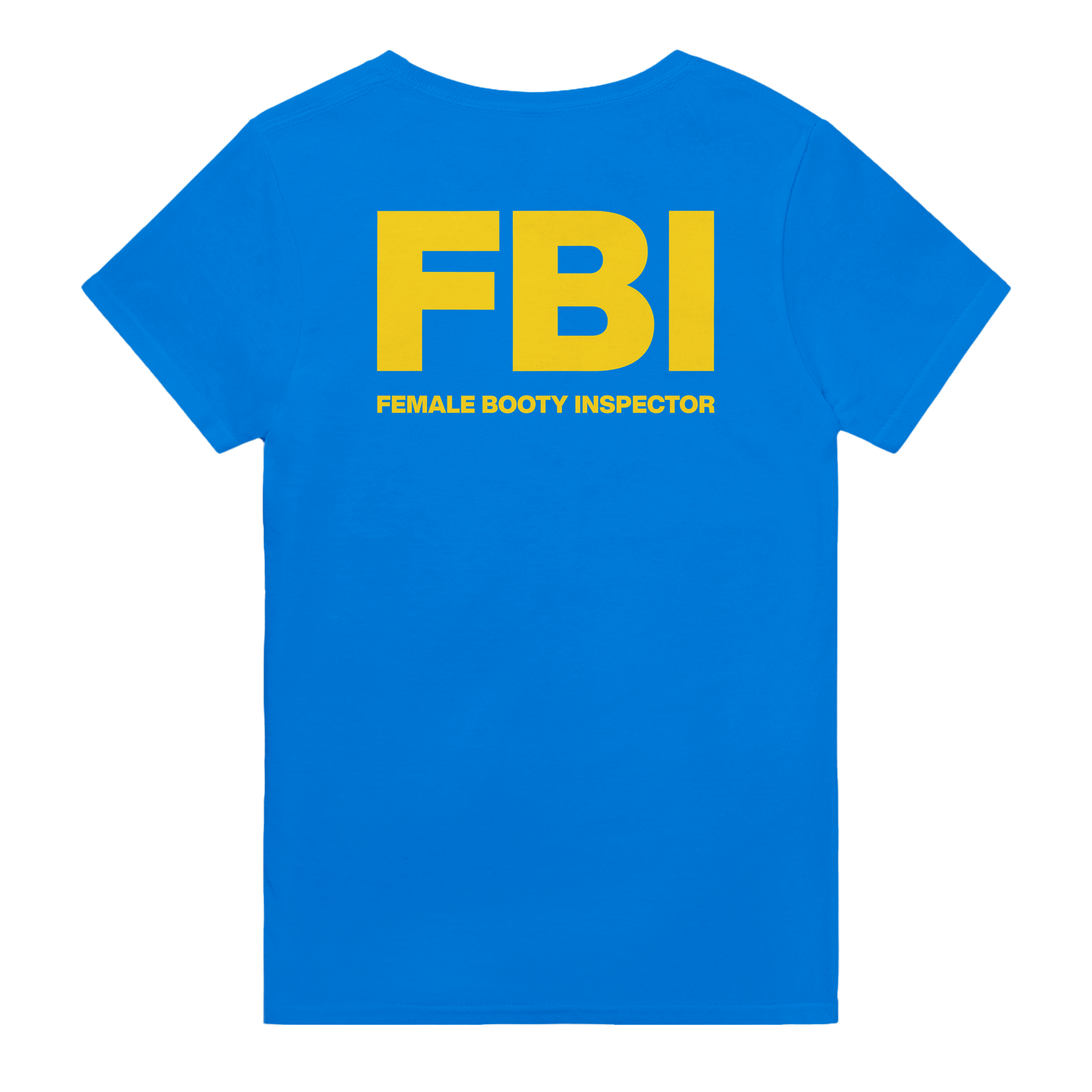 Fbi female booty inspector – morsom t-skjorte med backprint fra Køddeklær