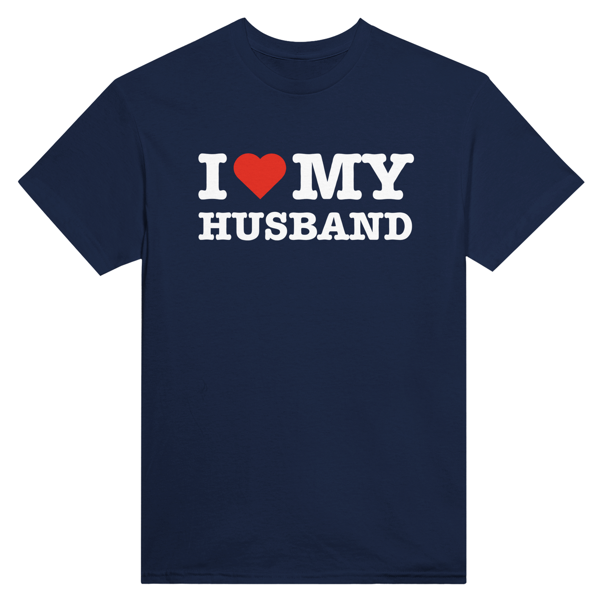 I love my husband – morsom t-skjorte fra Køddeklær