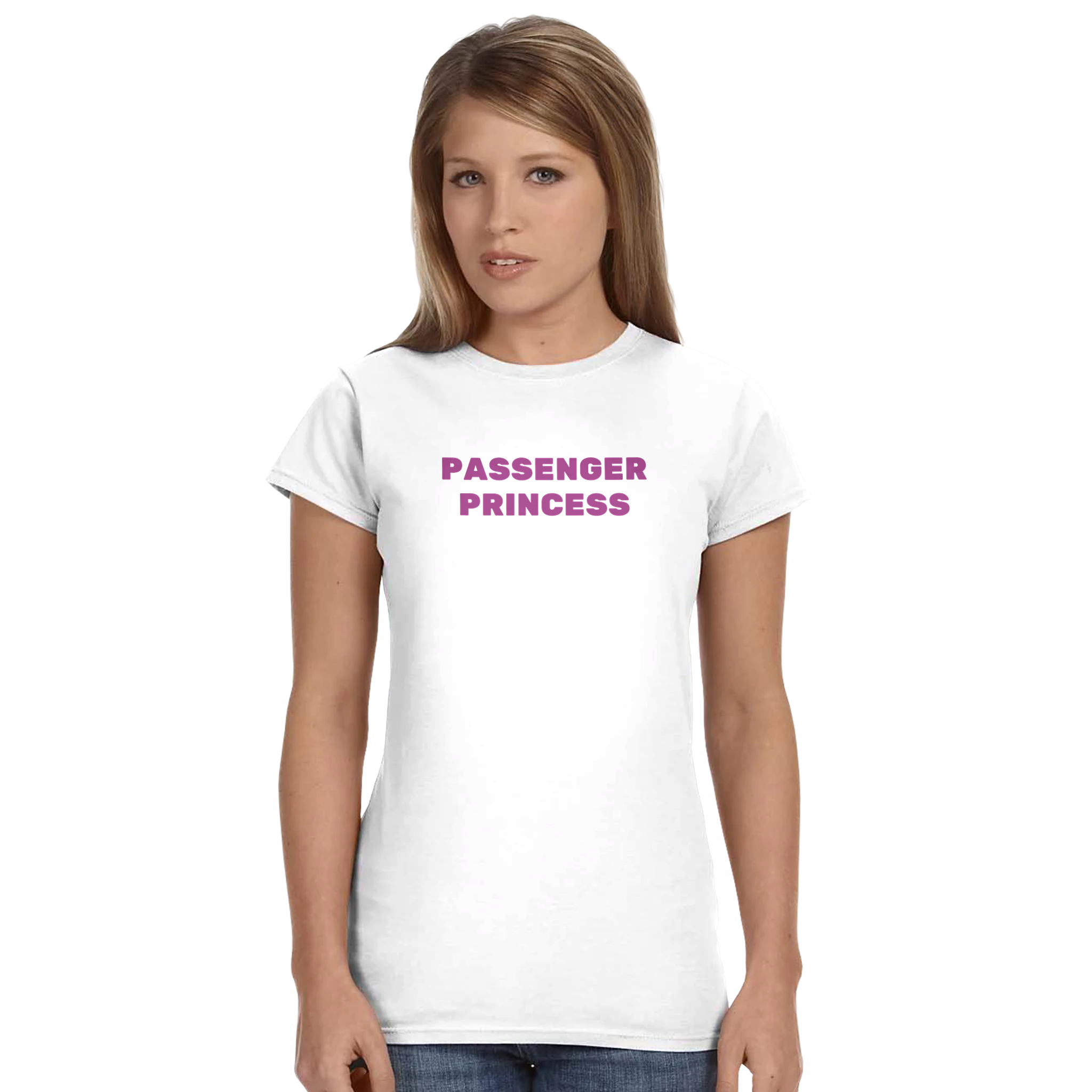 Passenger princess – morsom dame-t-skjorte fra Køddeklær