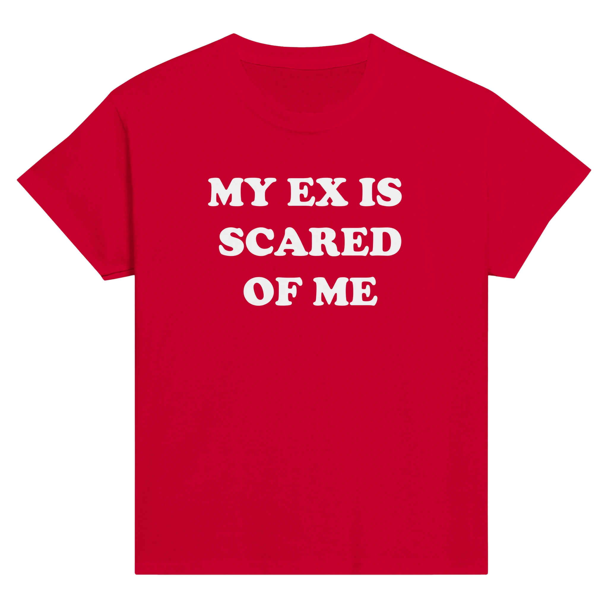 My ex is scared of me – morsom baby tee fra Køddeklær