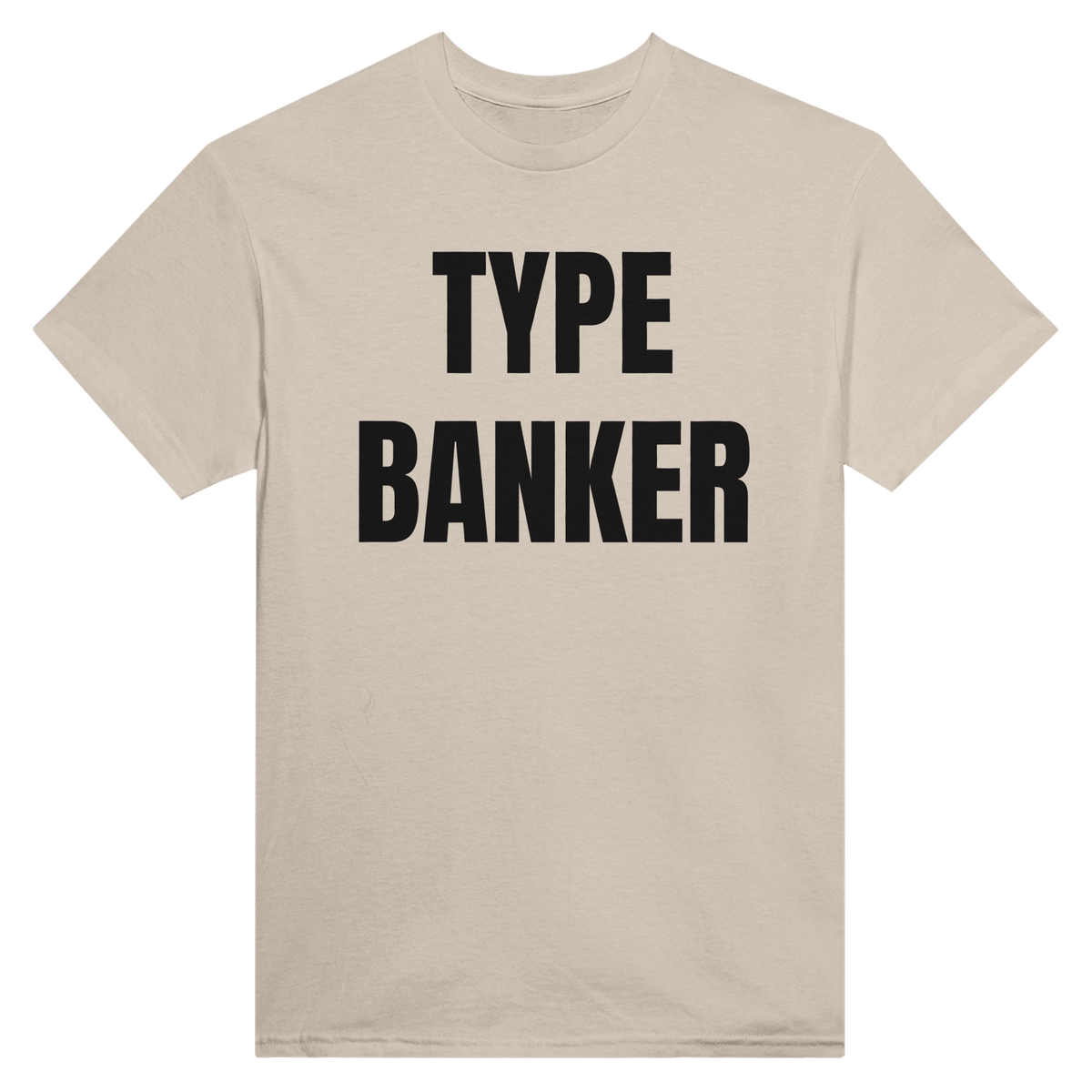 Type banker – morsom t-skjorte med norsk humor fra Køddeklær