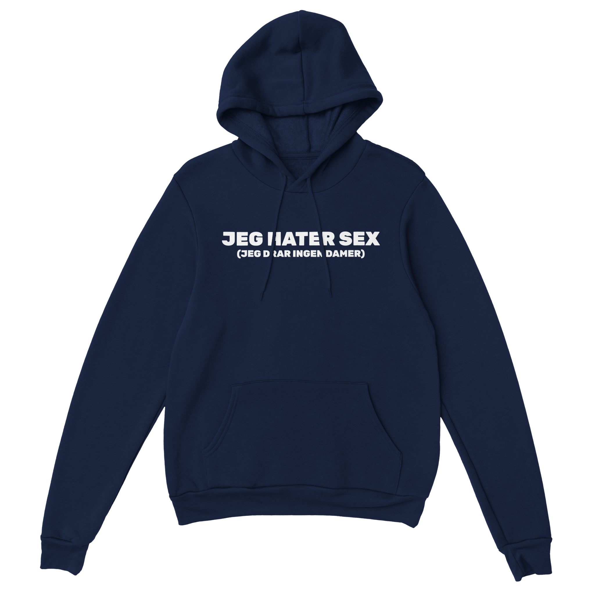 Jeg hater sex – morsom genser fra Køddeklær