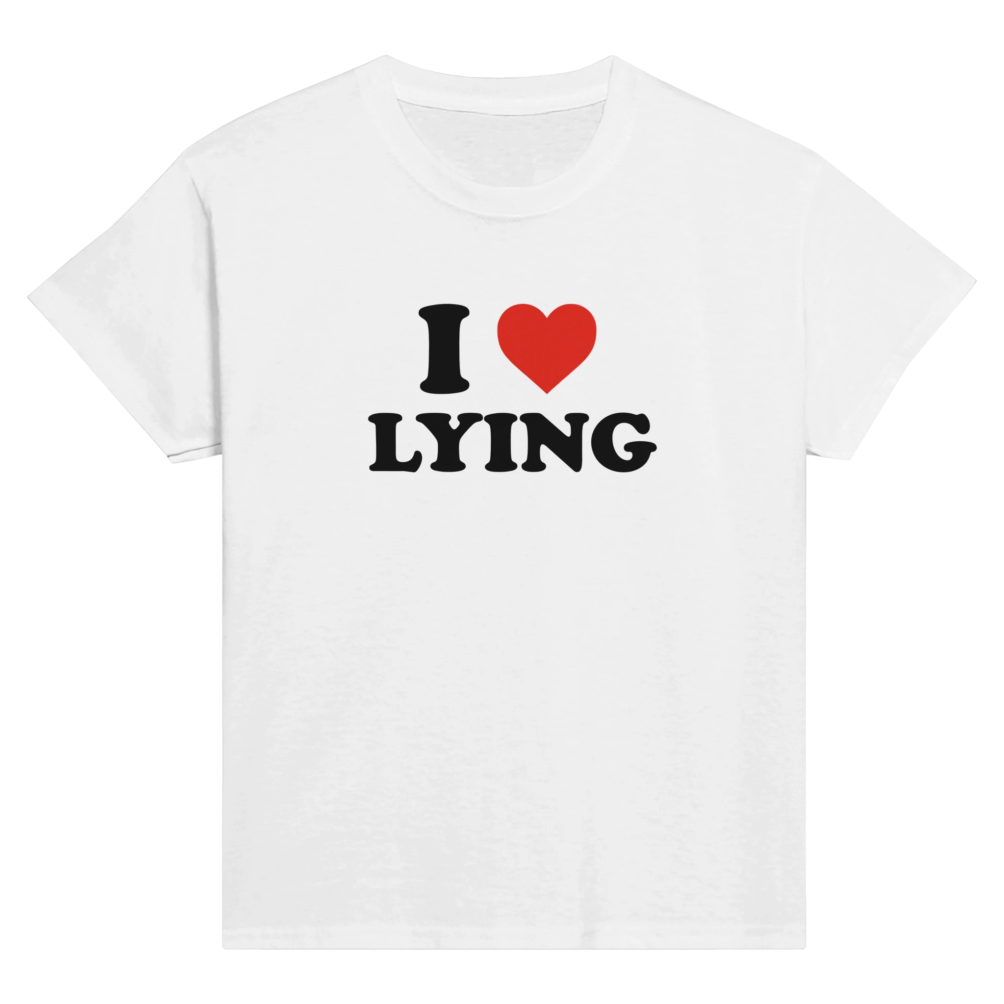 I love lying – morsom baby tee fra Køddeklær