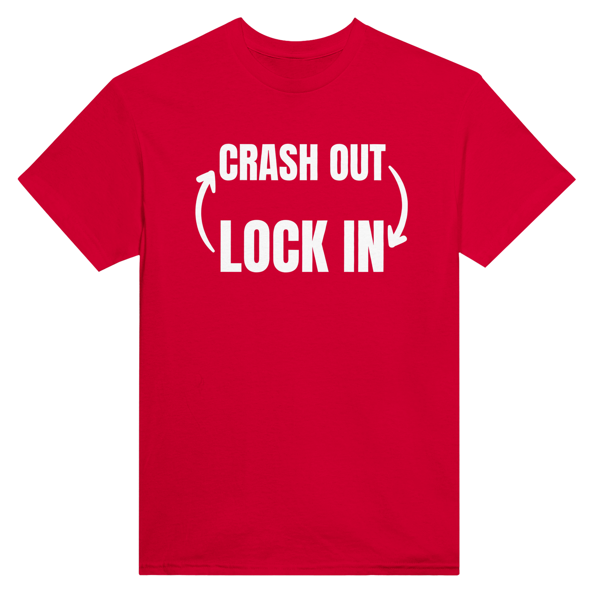 Crash out lock in – morsom t-skjorte fra Køddeklær