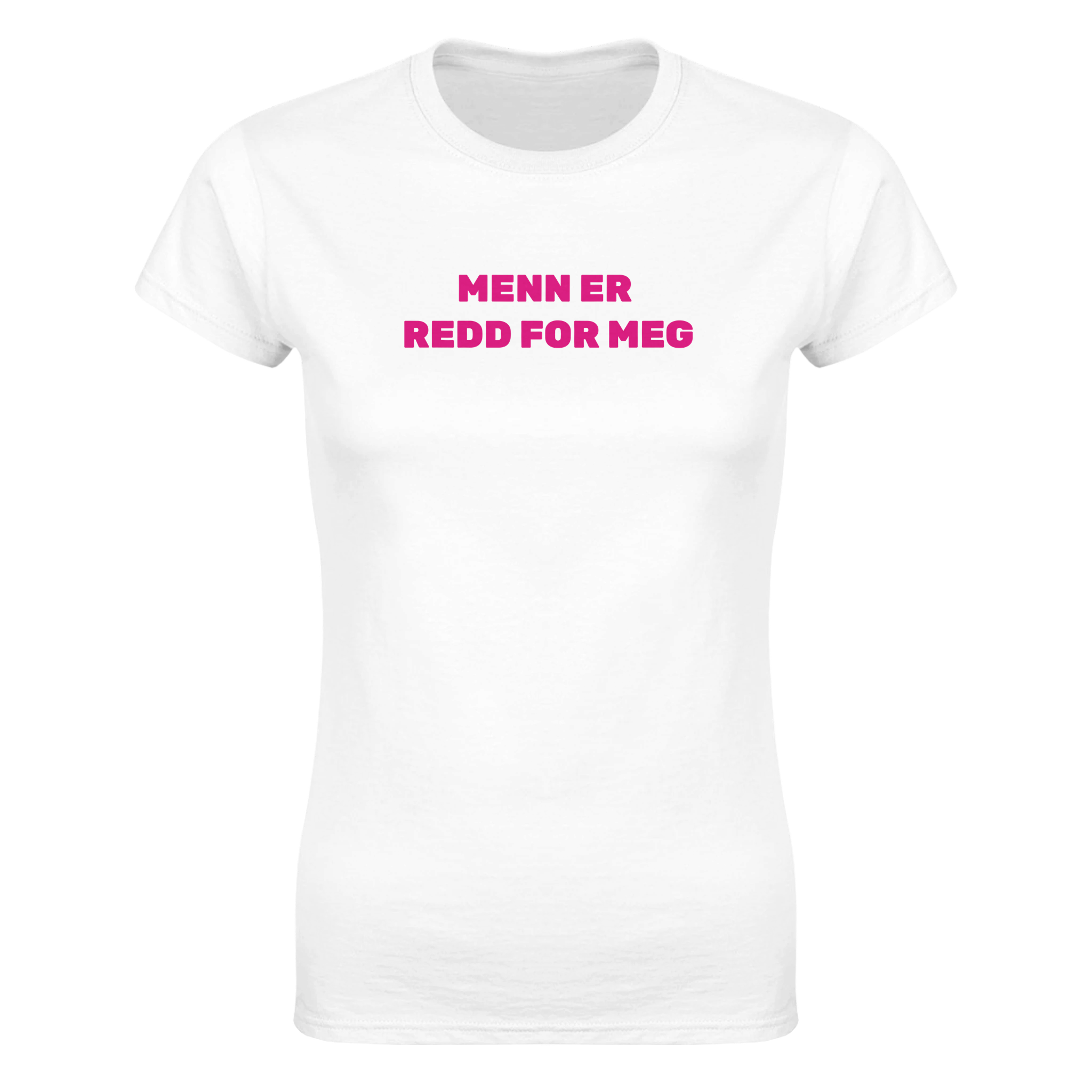 Menn er redd for meg – morsom dame-t-skjorte fra Køddeklær