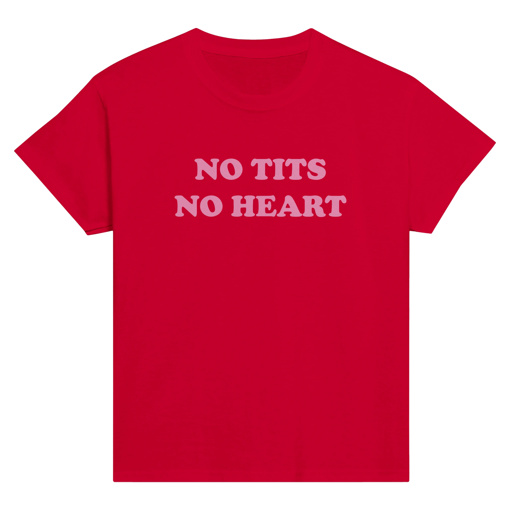No tits no heart – morsom baby tee fra Køddeklær