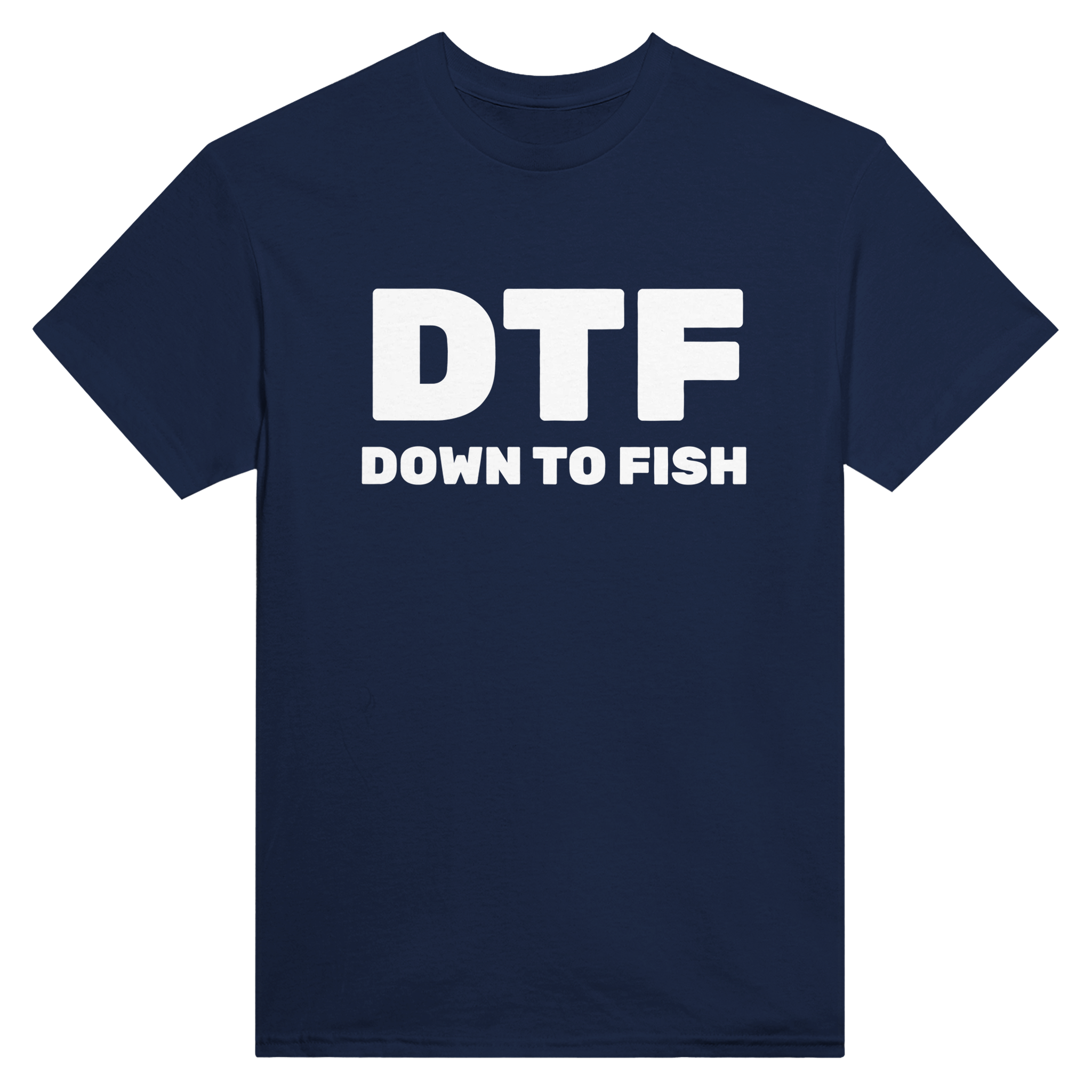 Dtf down to fish – morsom t-skjorte fra Køddeklær