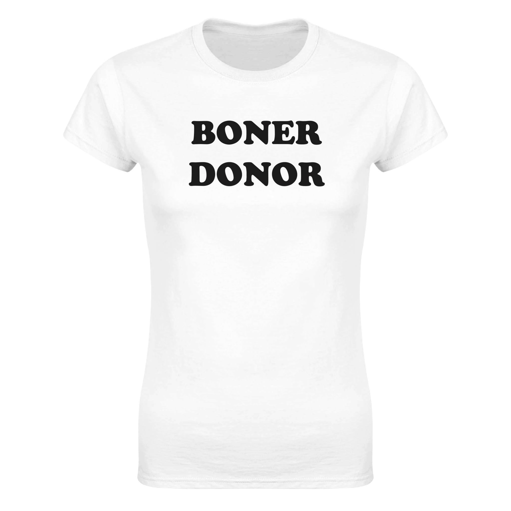 Boner donor – morsom dame-t-skjorte fra Køddeklær