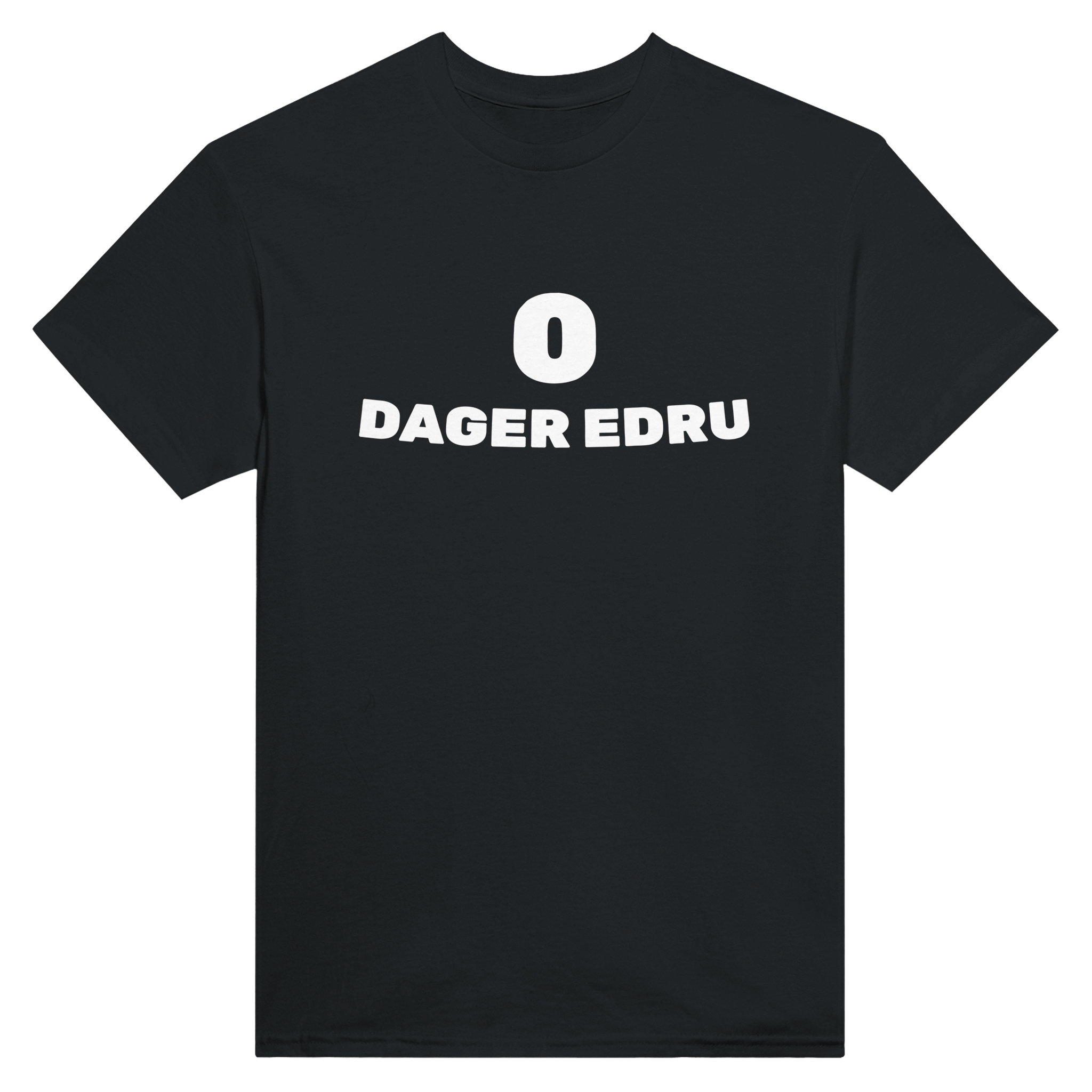 0 dager edru – morsom t-skjorte fra Køddeklær