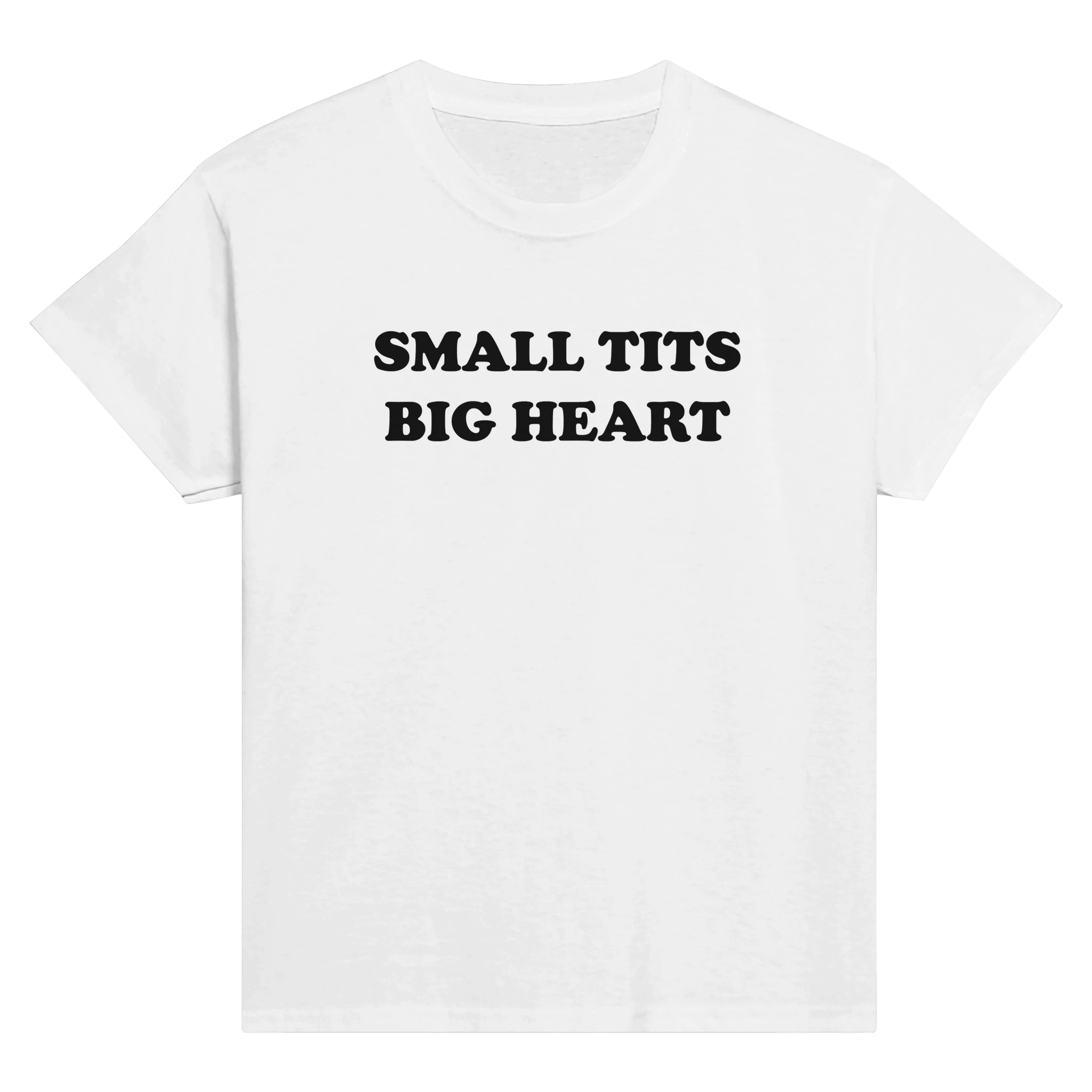 Small tits big heart – morsom baby tee fra Køddeklær