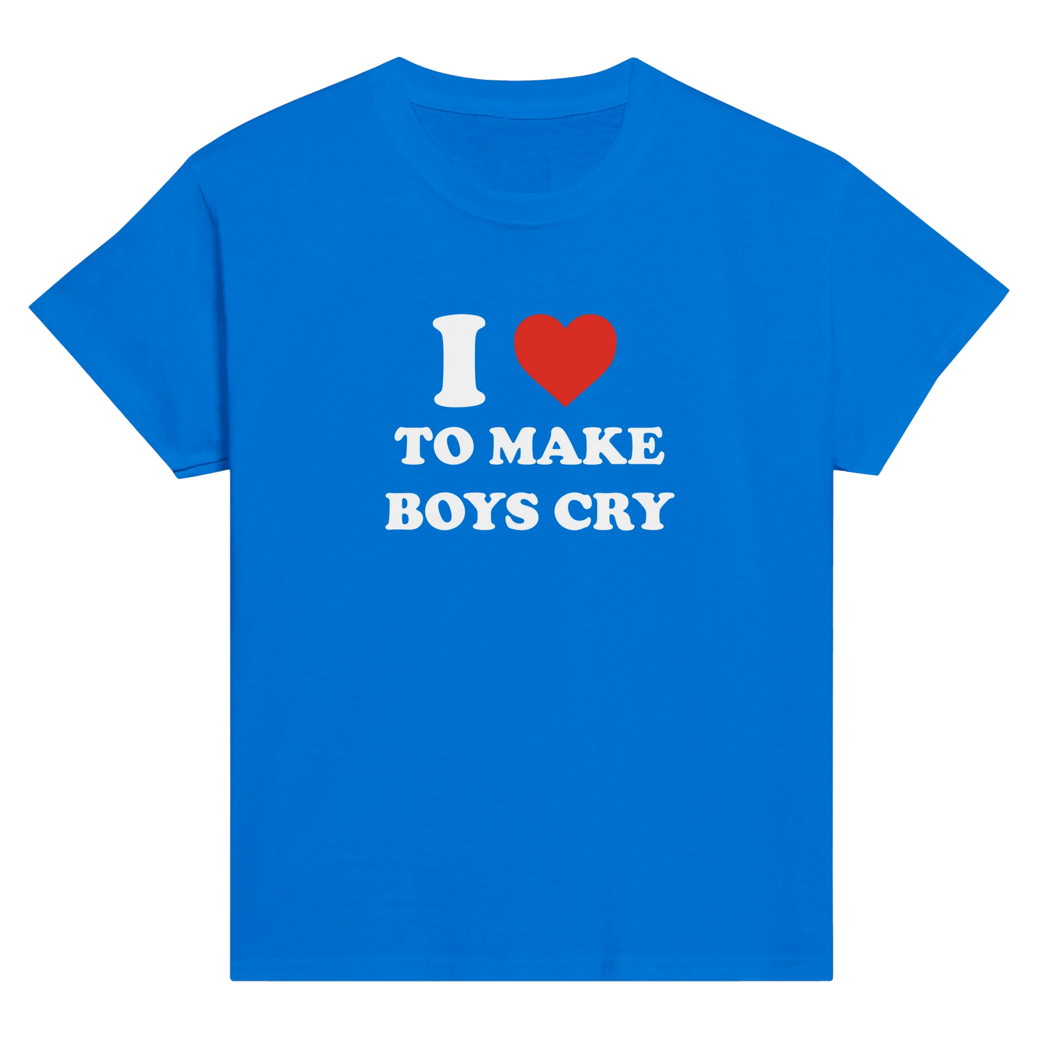 I love to make boys cry – morsom baby tee fra Køddeklær