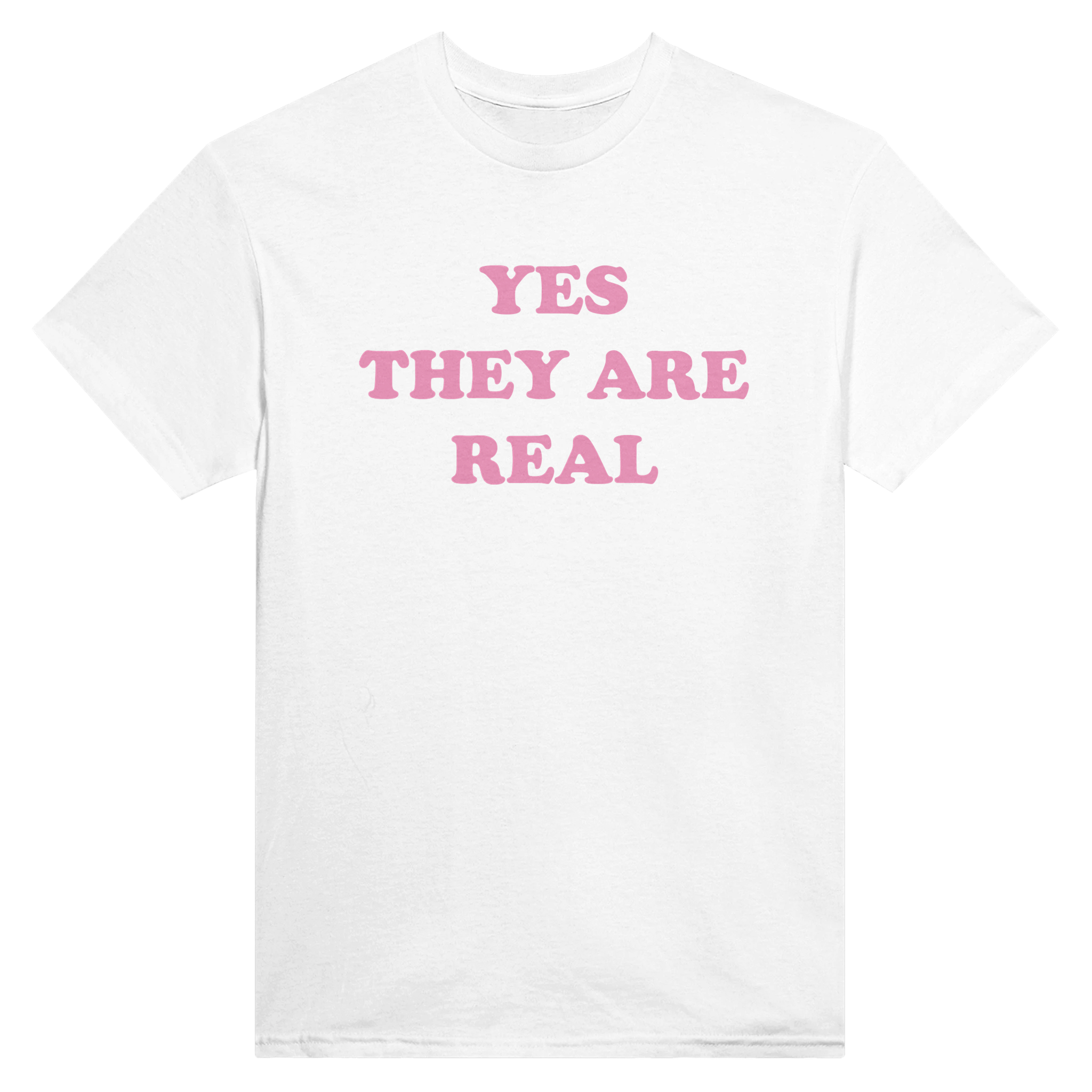 Yes they are real – morsom t-skjorte fra Køddeklær