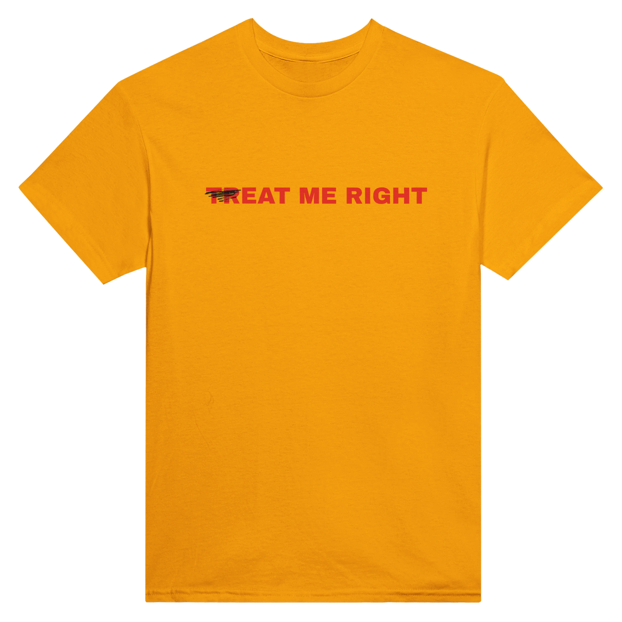 Treat me right – morsom t-skjorte fra Køddeklær