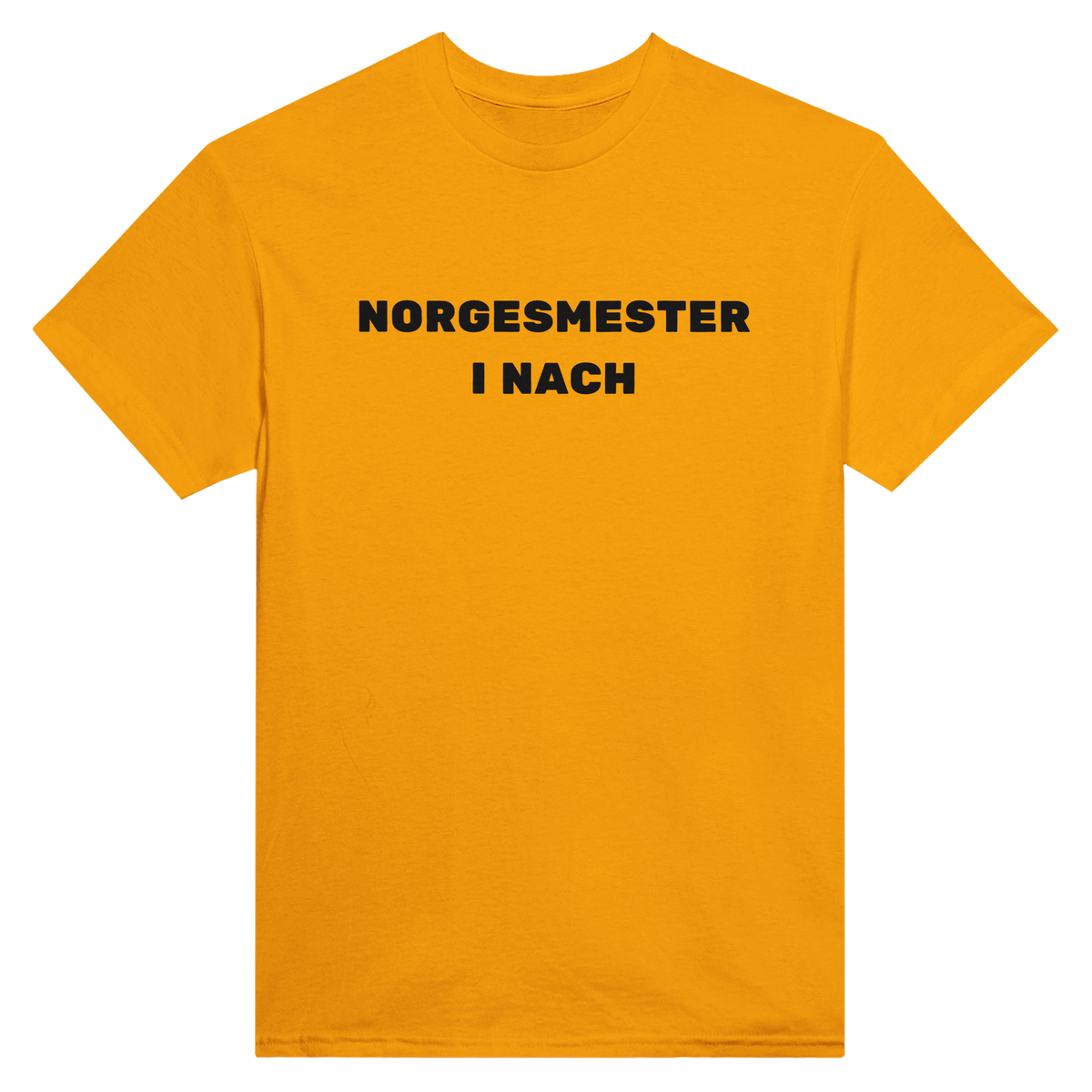 Norgesmester i nach – morsom t-skjorte med norsk humor fra Køddeklær