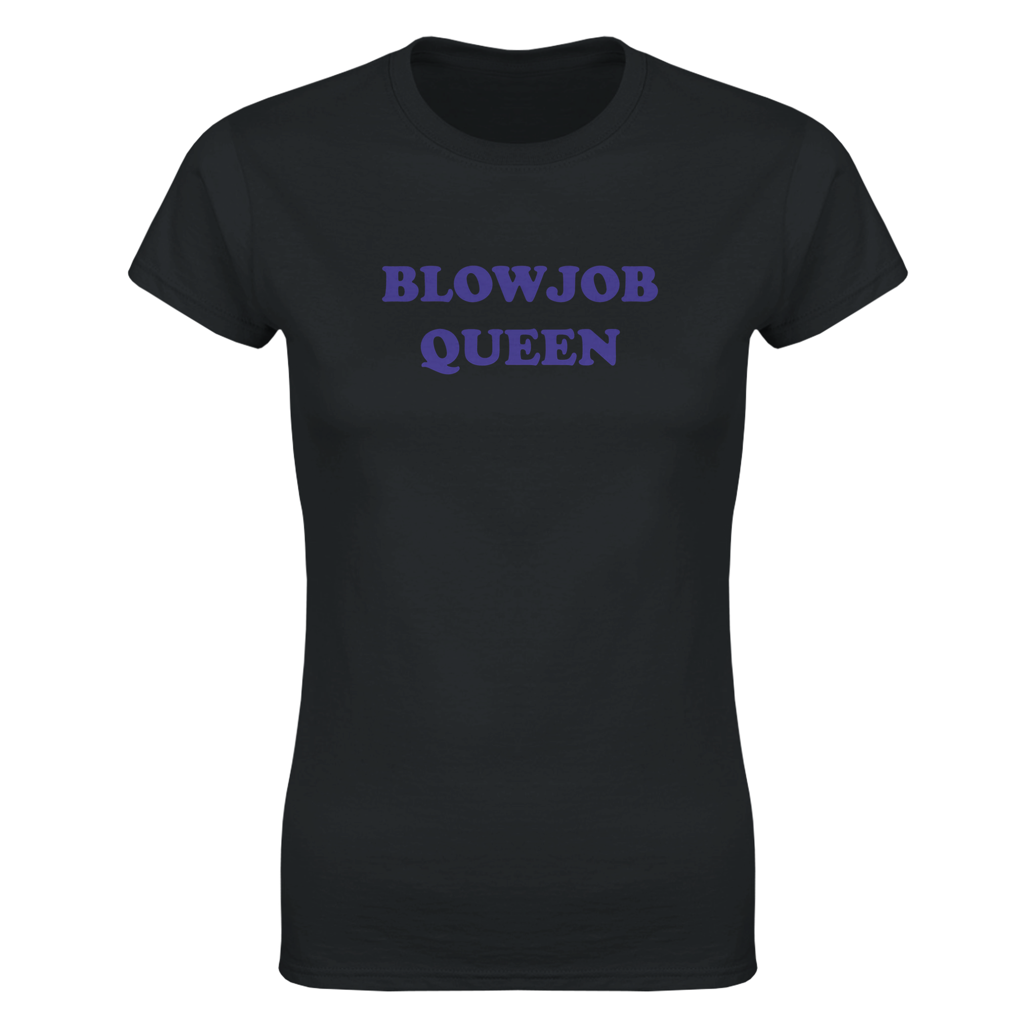 Blowjob queen – morsom dame-t-skjorte fra Køddeklær