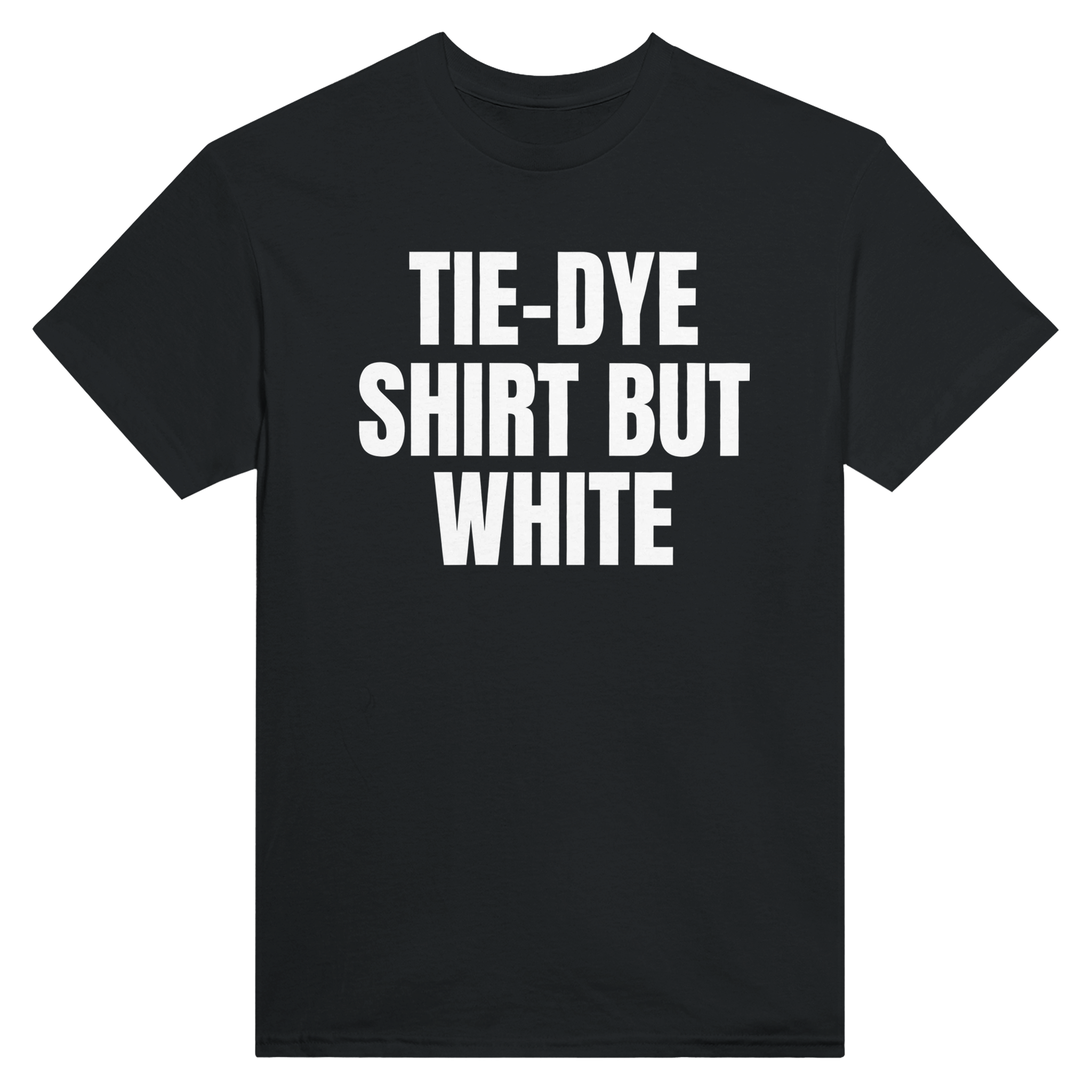 Tie-dye shirt but white – morsom t-skjorte fra Køddeklær