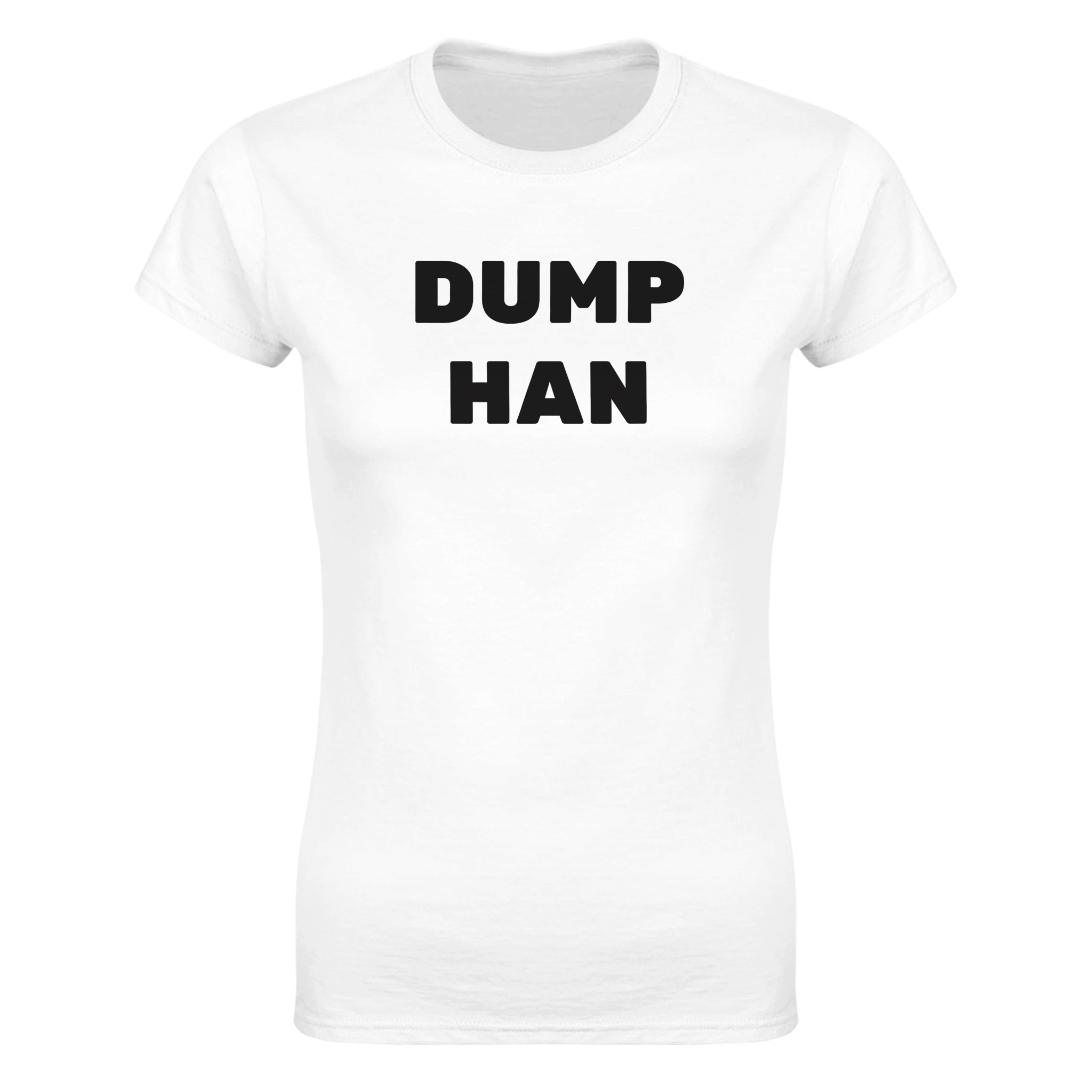 Dump han – morsom dame-t-skjorte fra Køddeklær