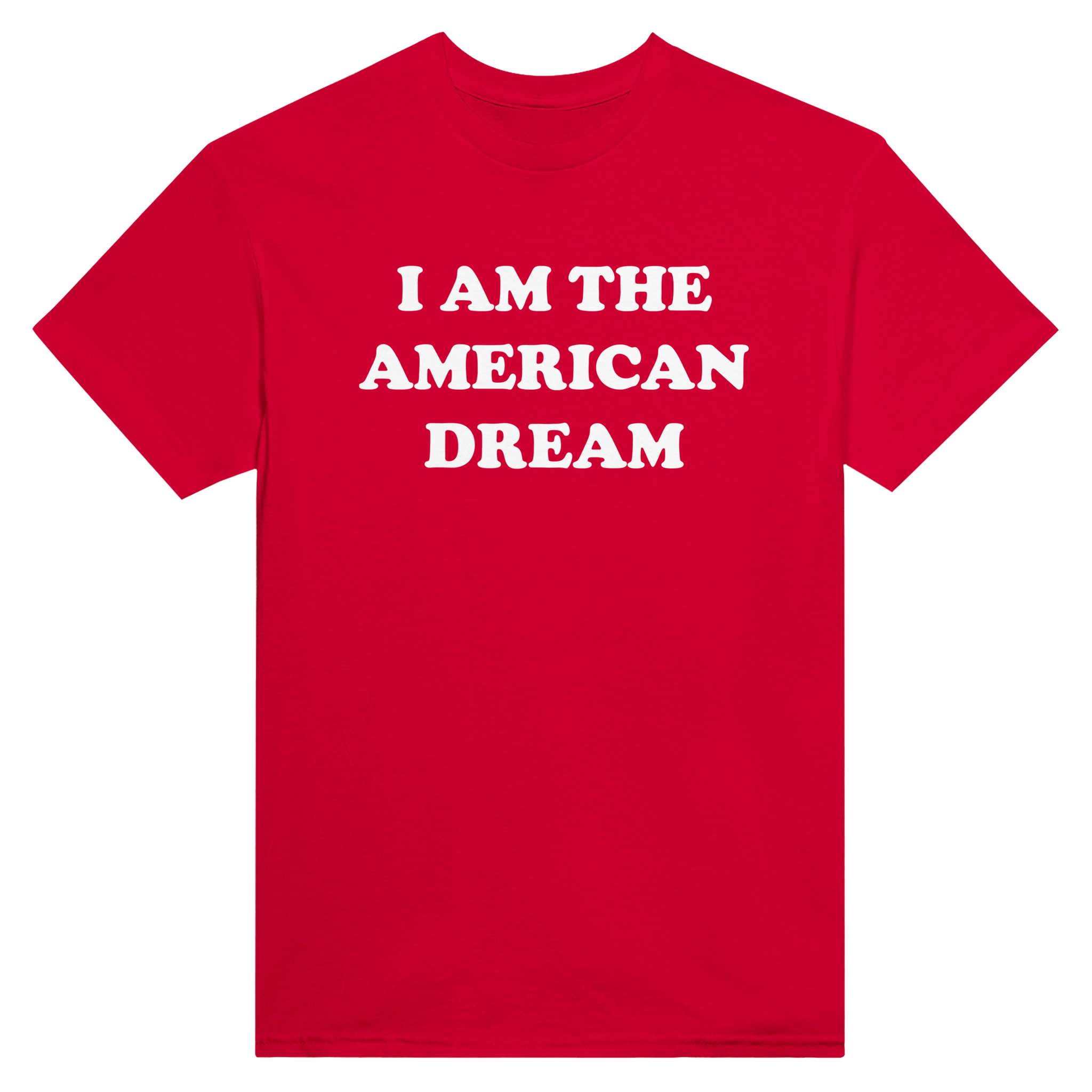 I am the american dream – morsom t-skjorte fra Køddeklær