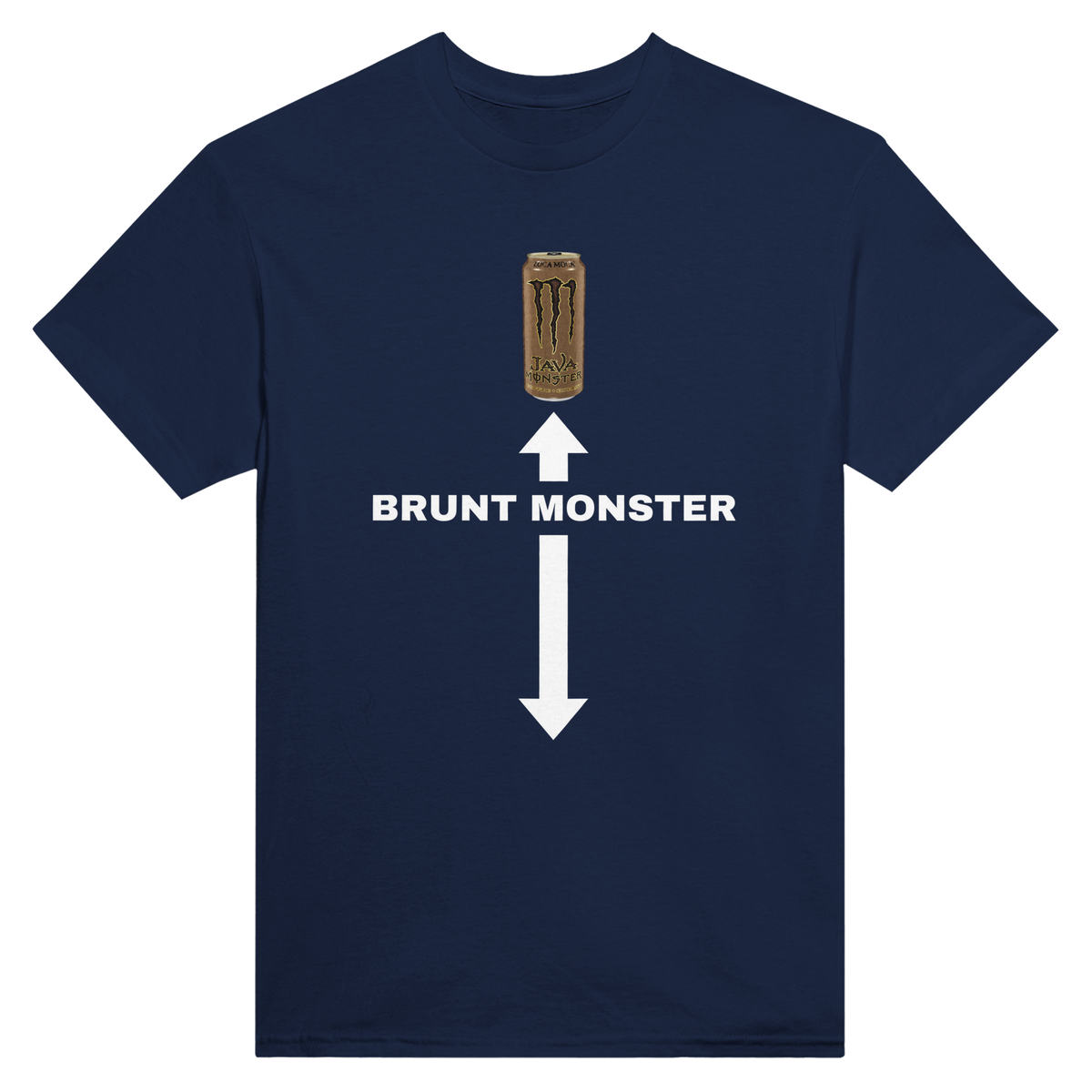 Brunt monster – morsom t-skjorte med norsk humor fra Køddeklær